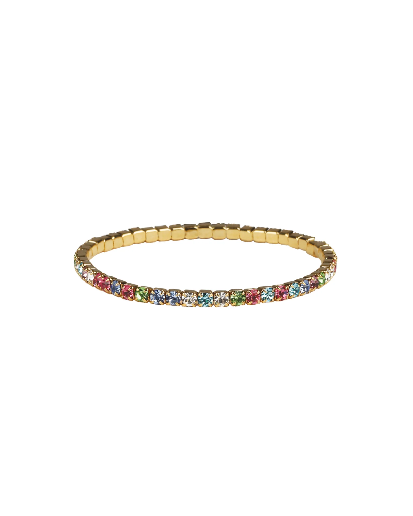1 Row 3mm Crystal Stretch Bracelet
