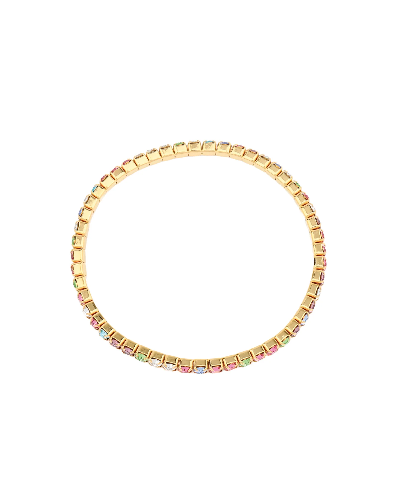 1 Row 3mm Crystal Stretch Bracelet - Image 3