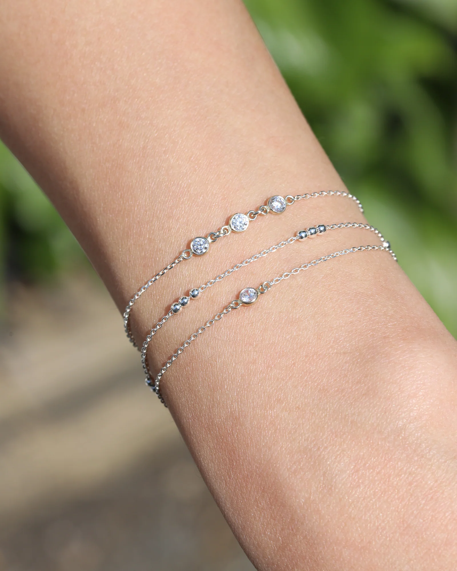 3 Bead Station Bracelet - Image 2