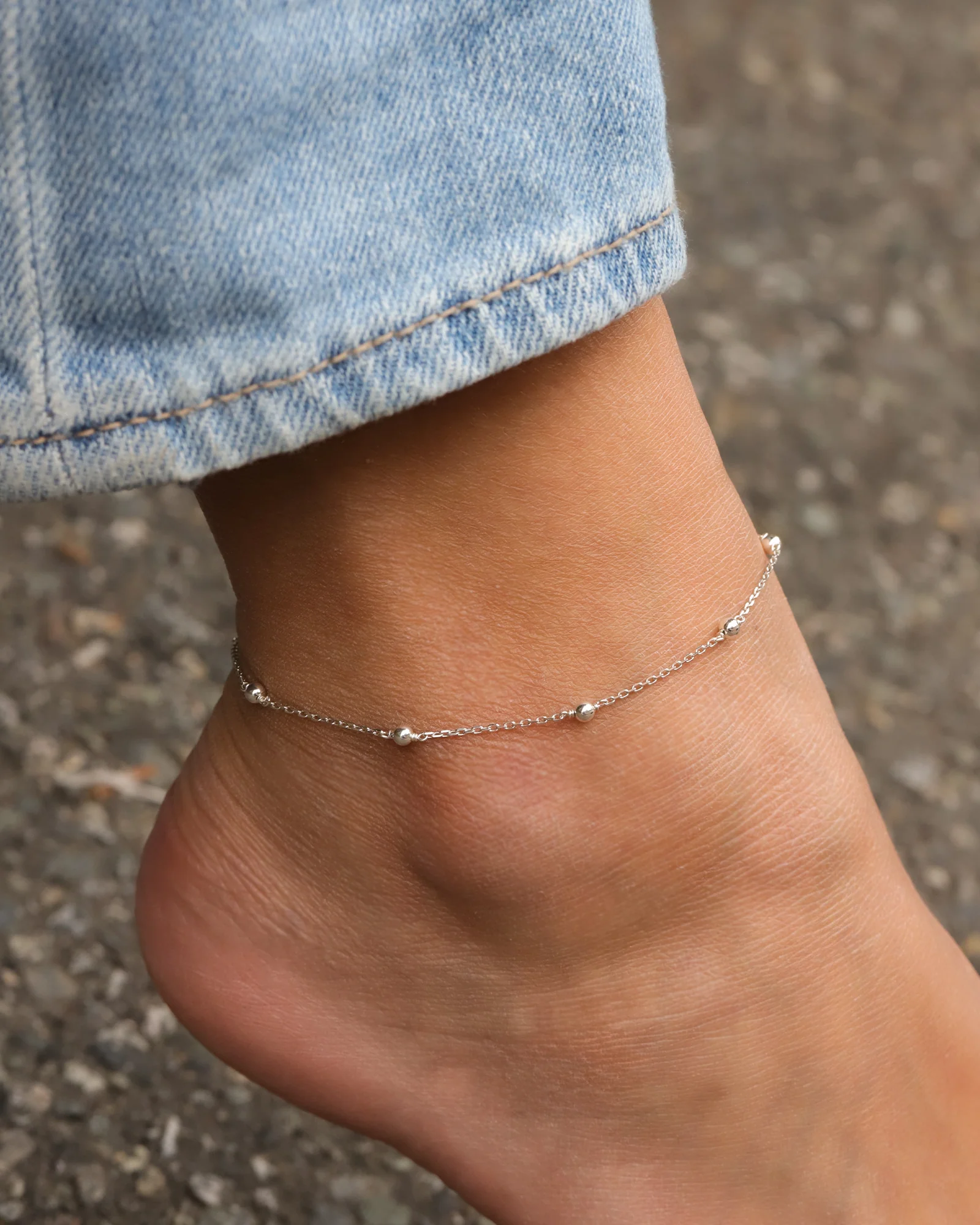 Beaded Station Anklet - Image 2