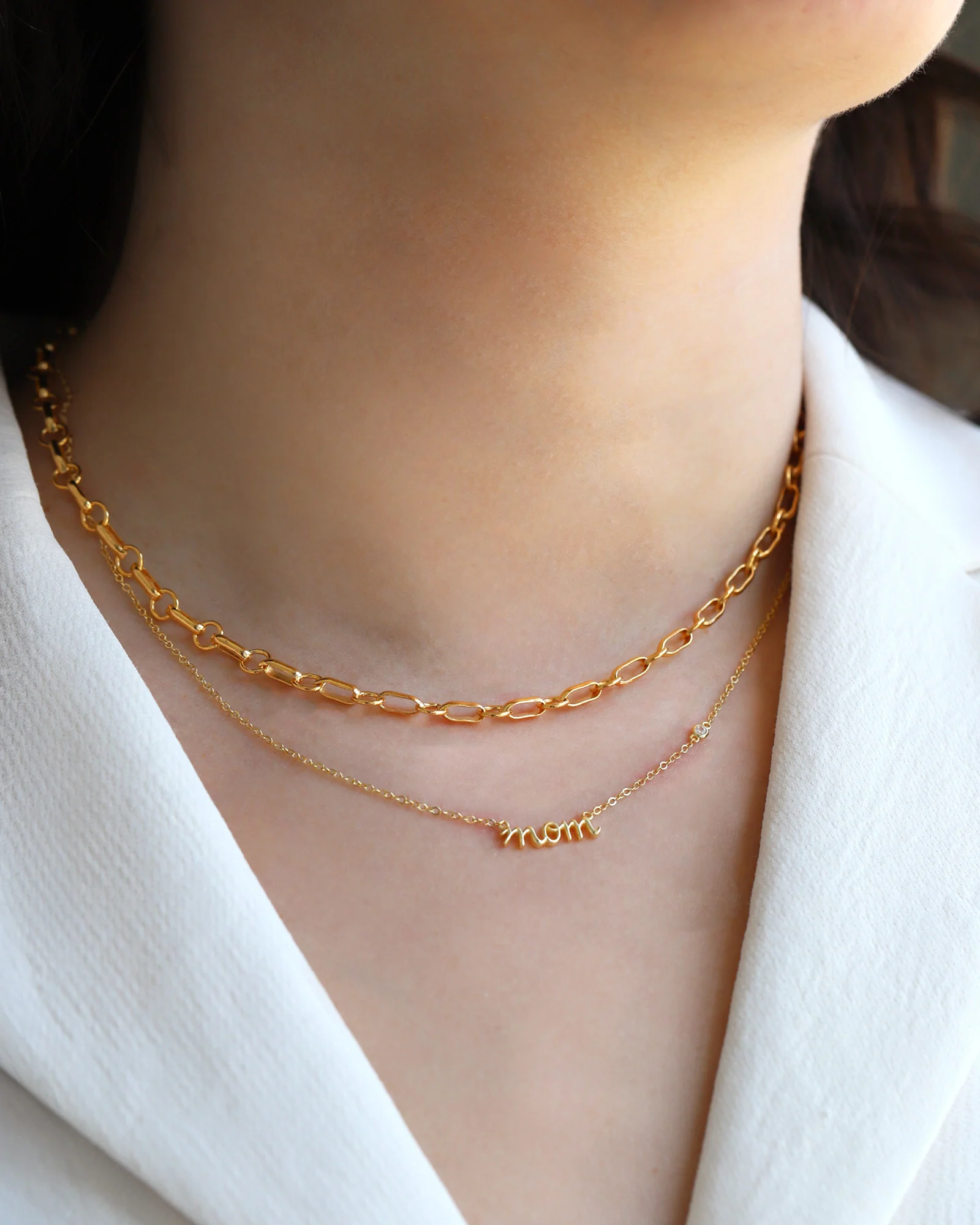 Belcher Rolo Chain Necklace | Large - Image 3