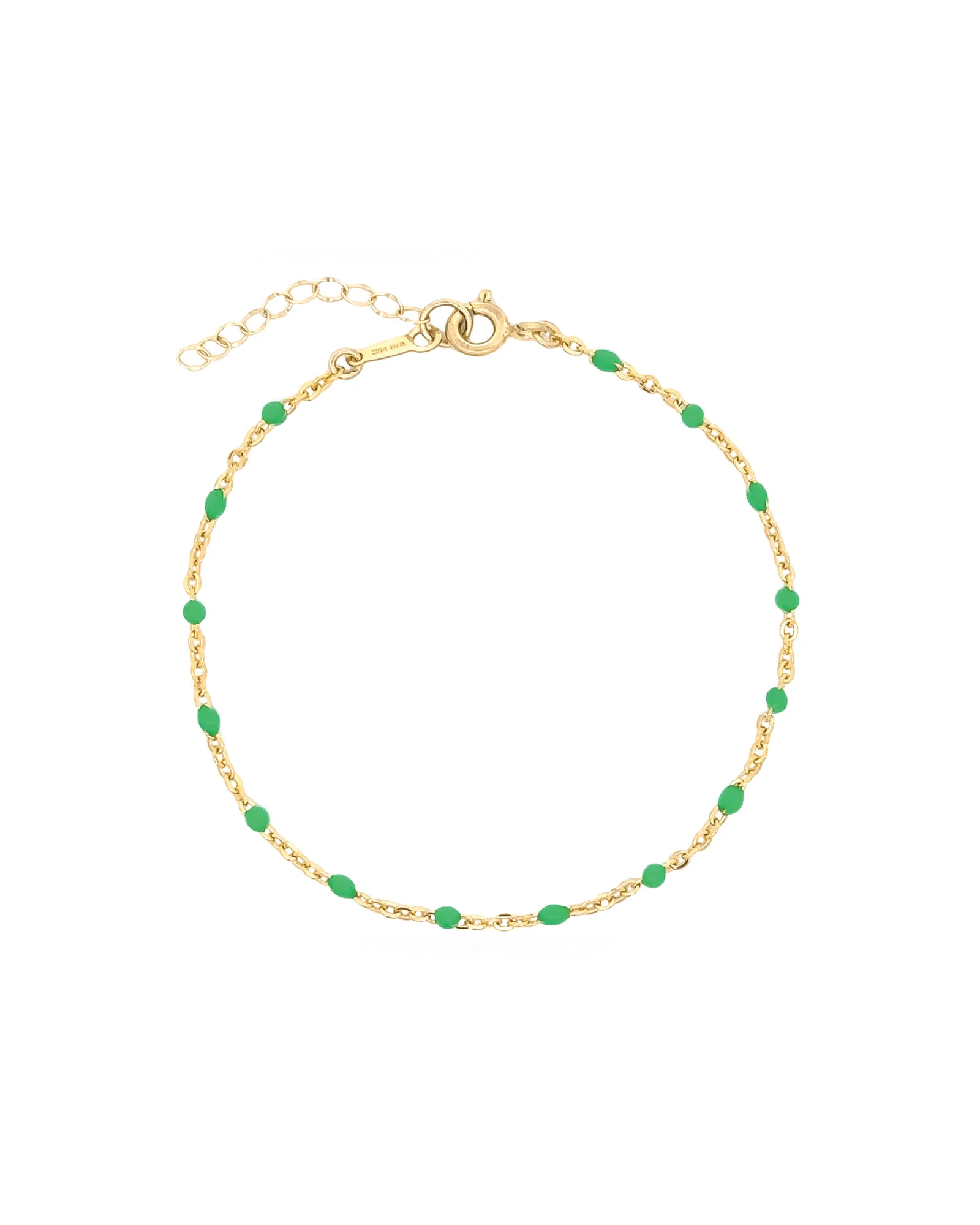 Enamel Beaded Chain Bracelet
