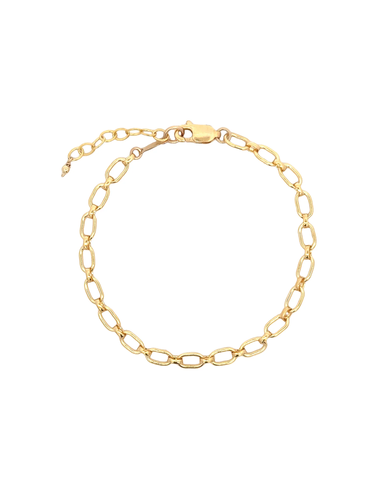 Oval Long Short Chain Bracelet