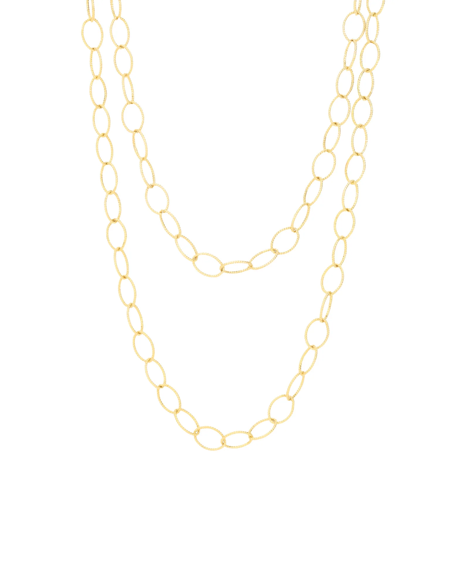 Oval Twist Cable Necklace