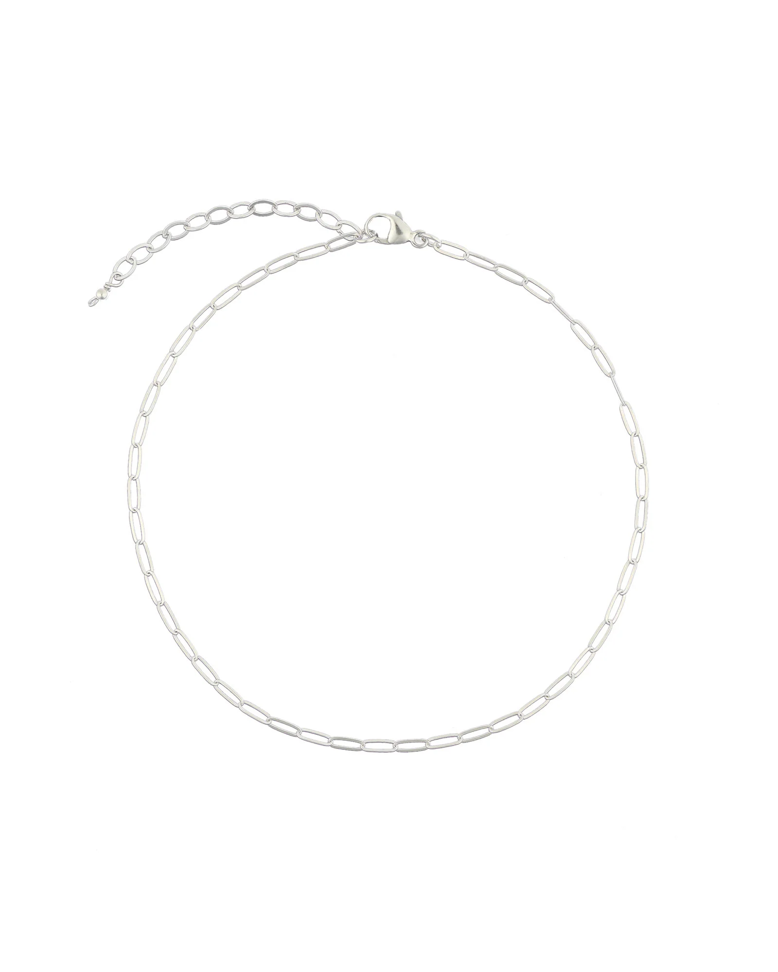 Paperclip Chain Anklet | XS