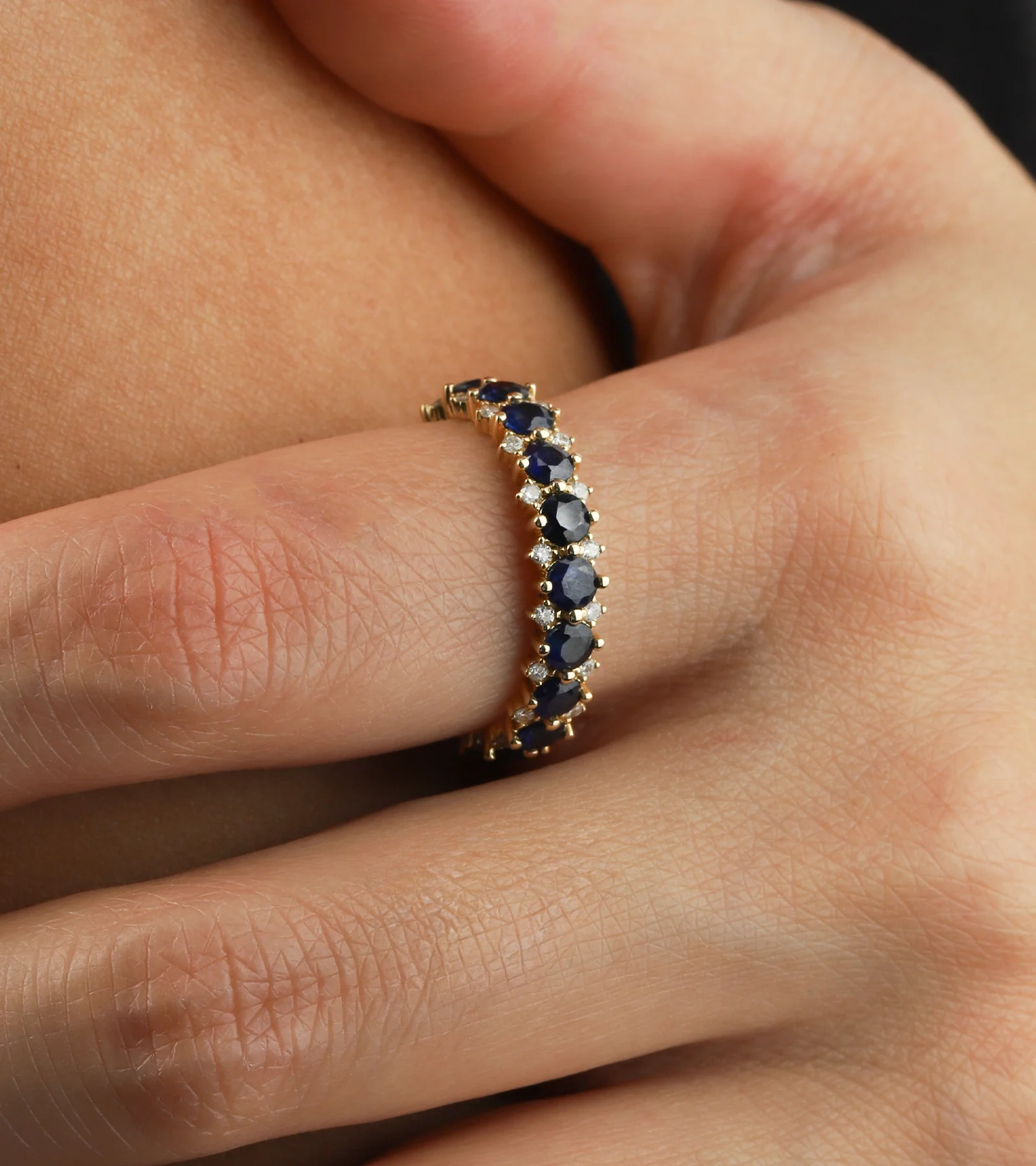 Diamond Stone Eternity Ring - Image 3