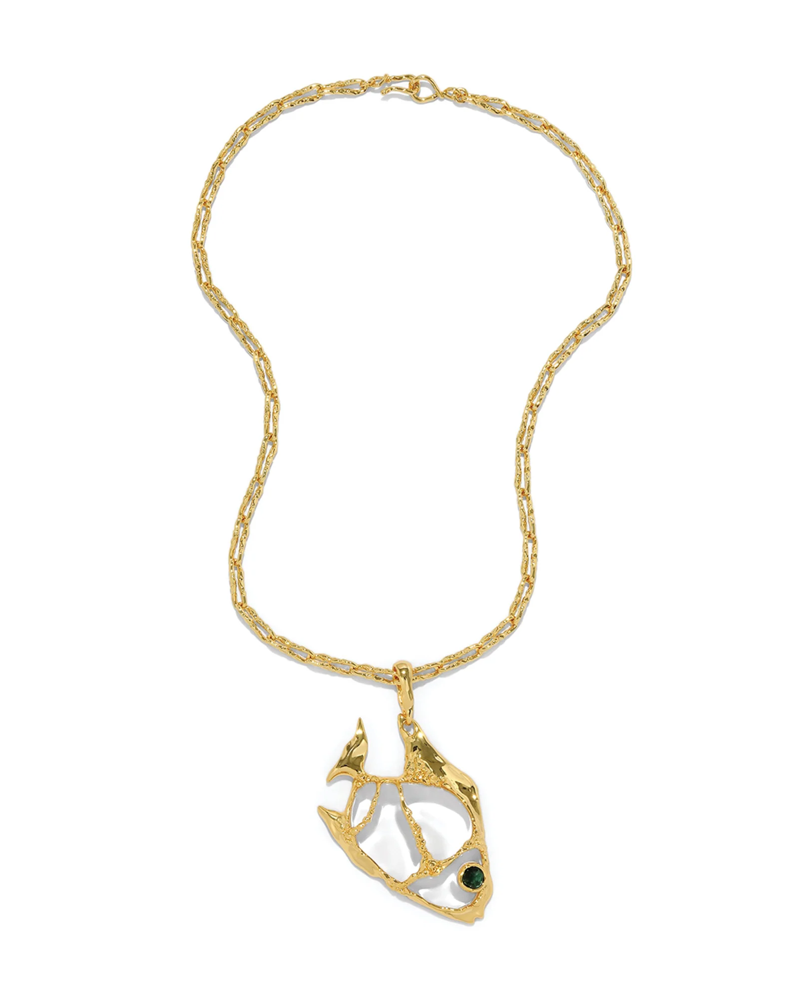 Liquid Lucite Angelfish Pendant Necklace - Image 3
