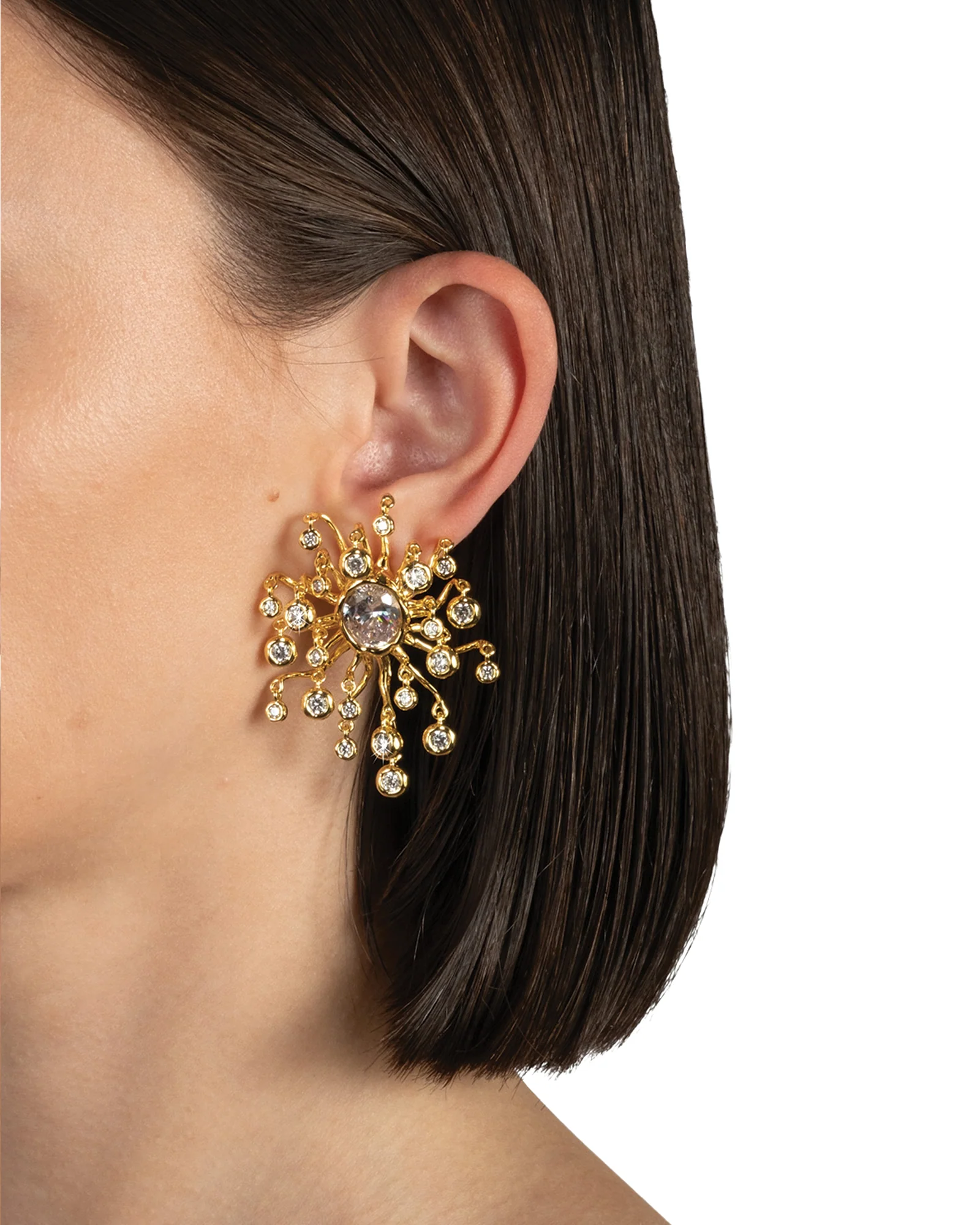 Asterales Modernist Clip Earrings - Image 4