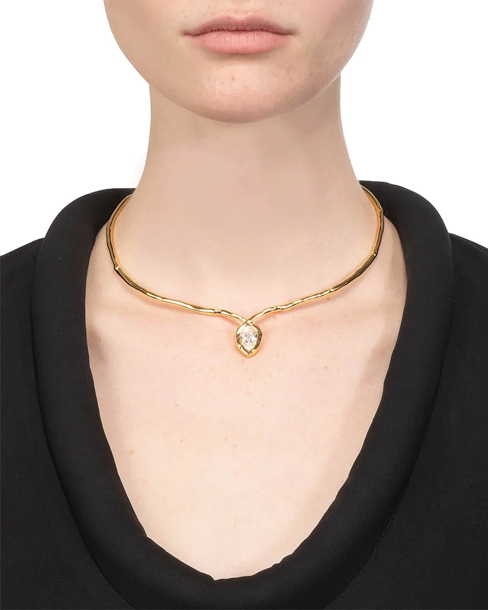 Asterales Gold Floating Collar Necklace - Image 3