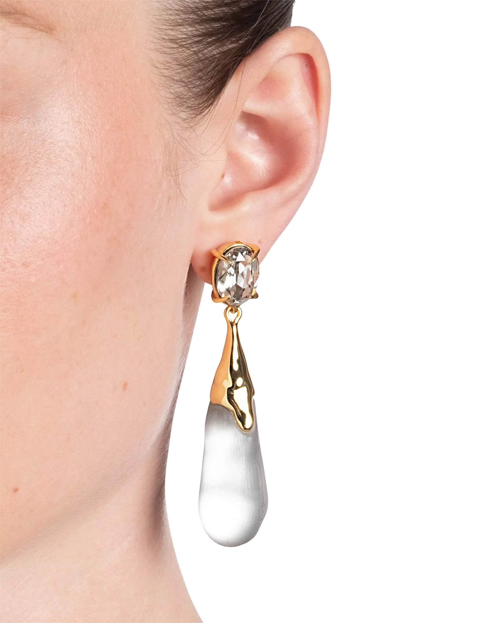 BonBon Crystal Small Teardrop Earrings - Image 2