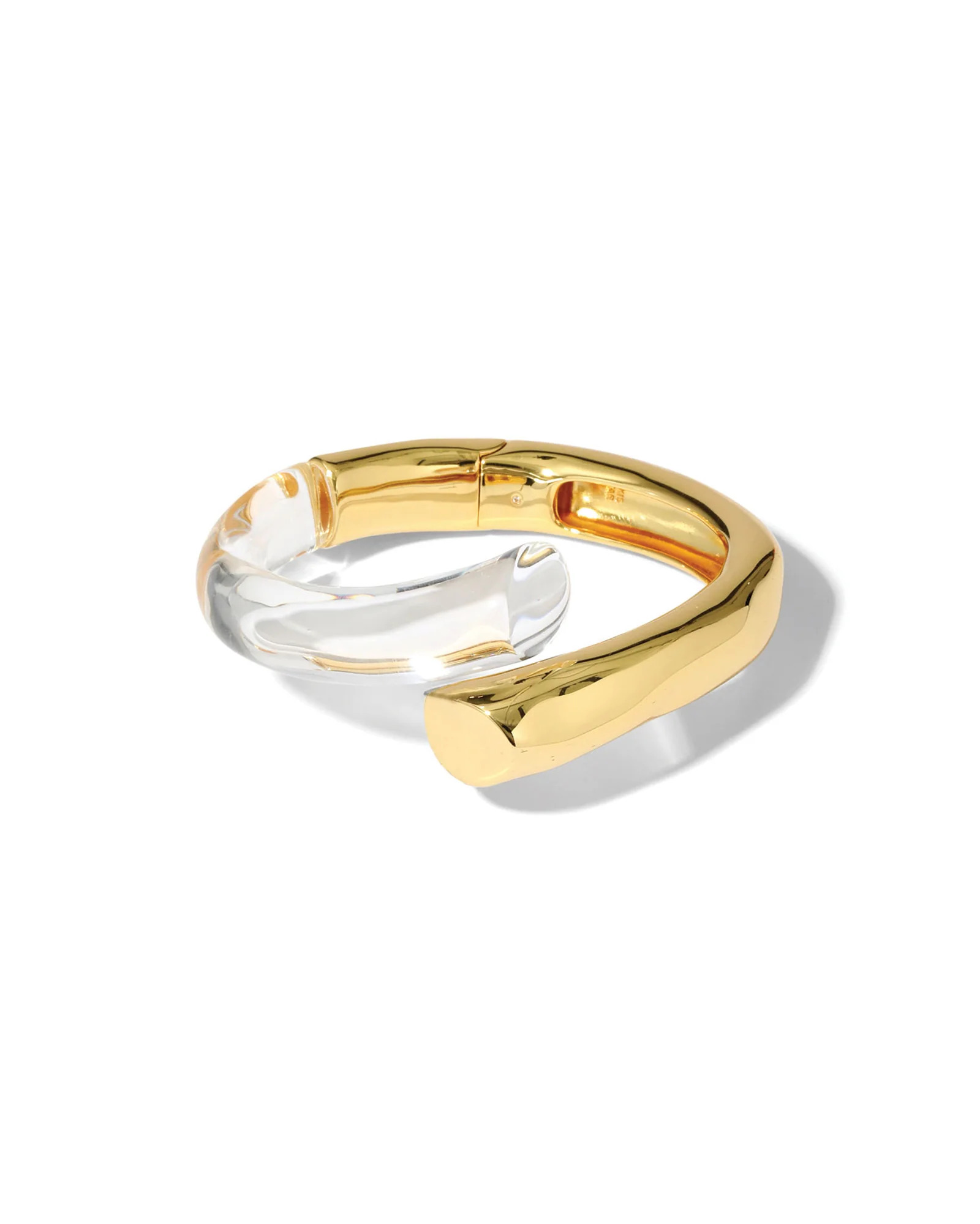 Liquid Lucite Bypass Hinge Bracelet