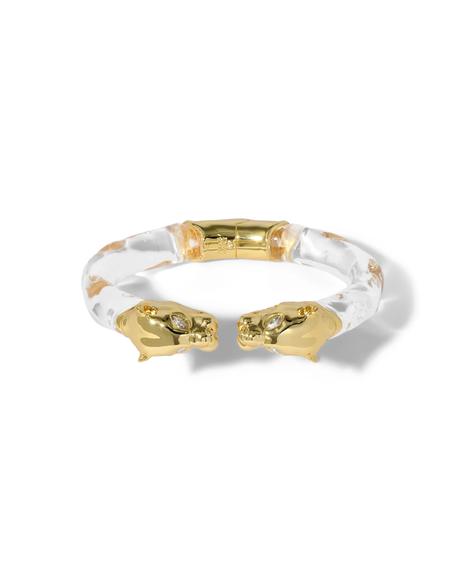 Panther Visage Lucite Hinge Cuff - Image 3