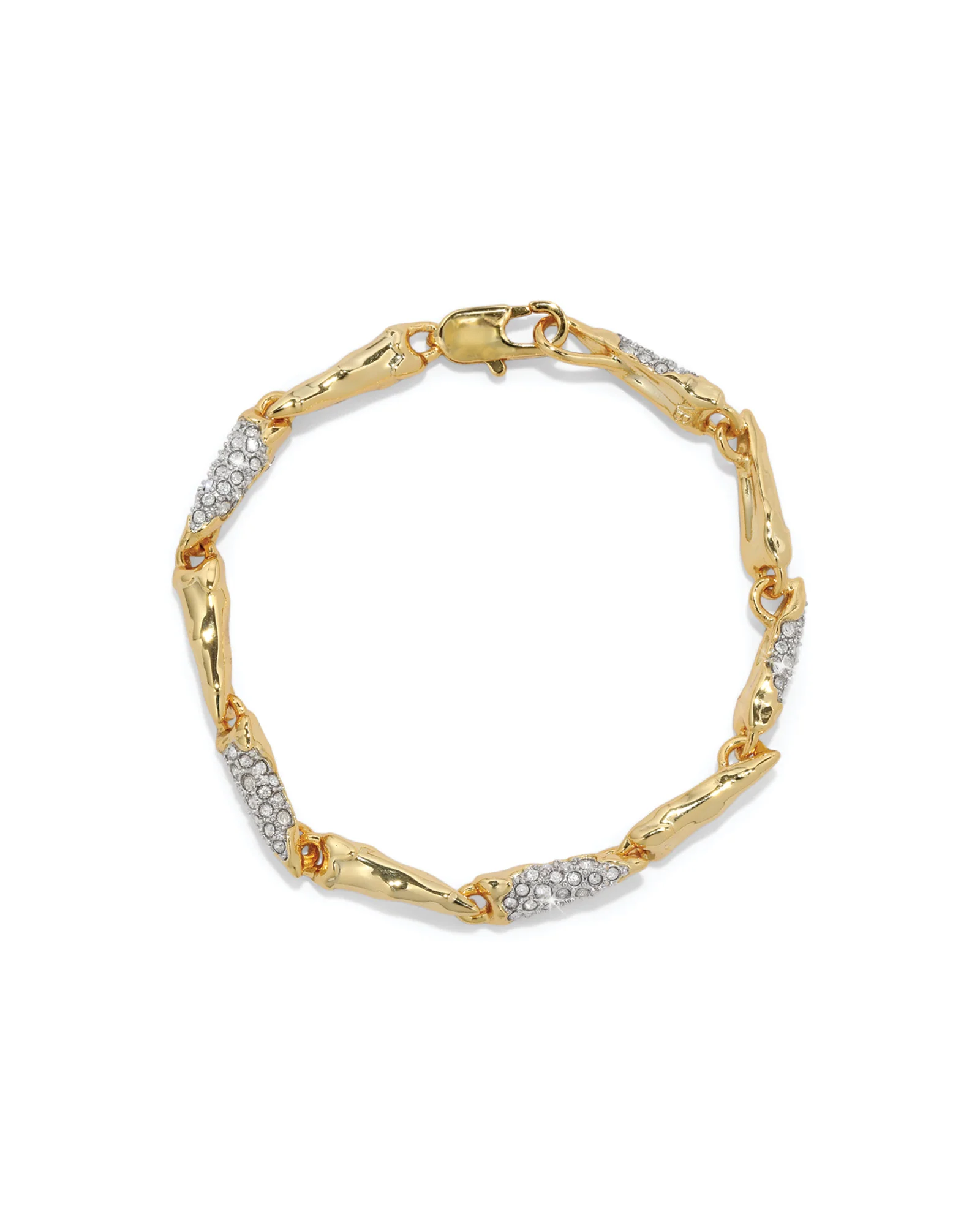 Solanales Crystal Linked Spear Bracelet
