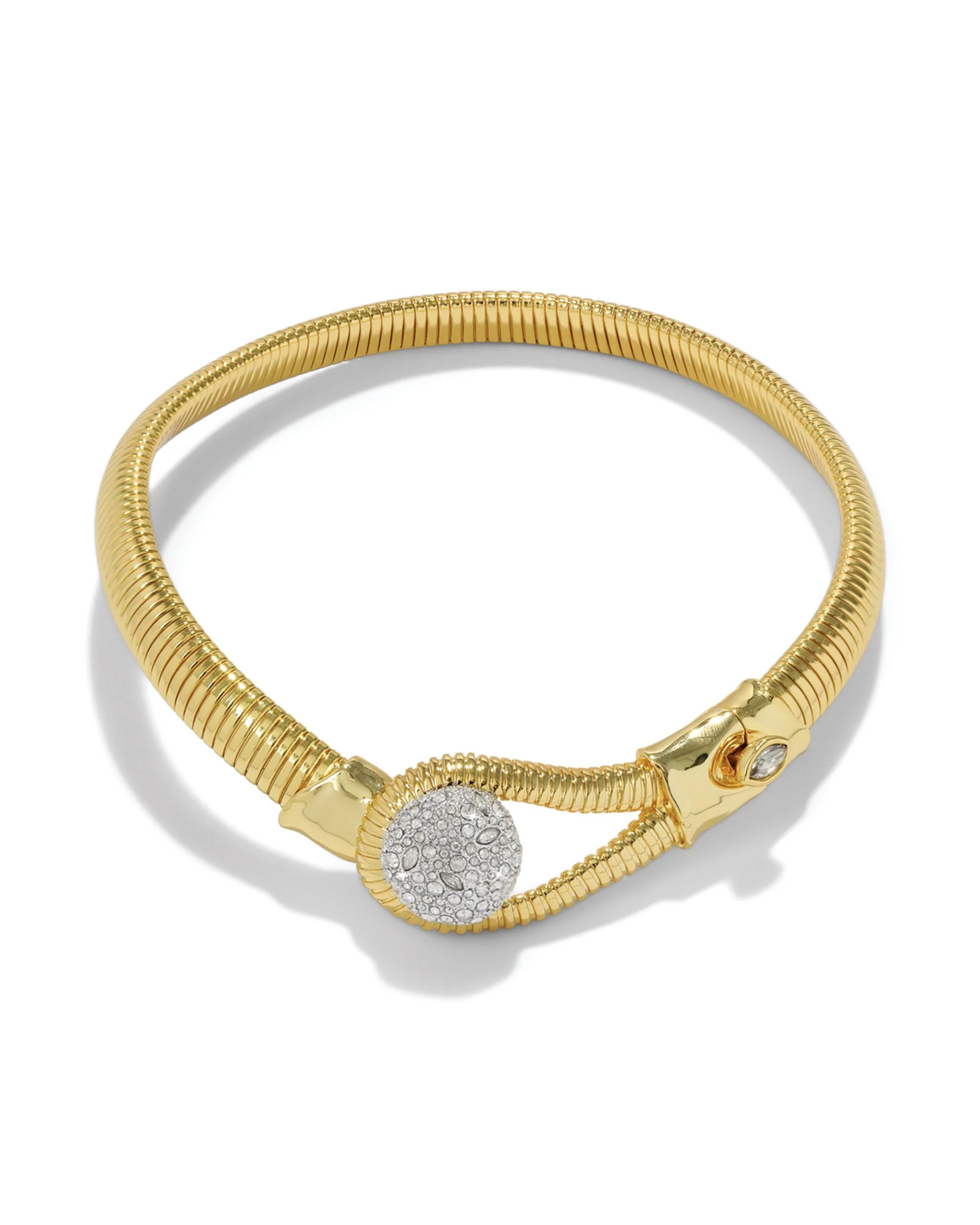 Solanales Crystal Pebble Collar Necklace