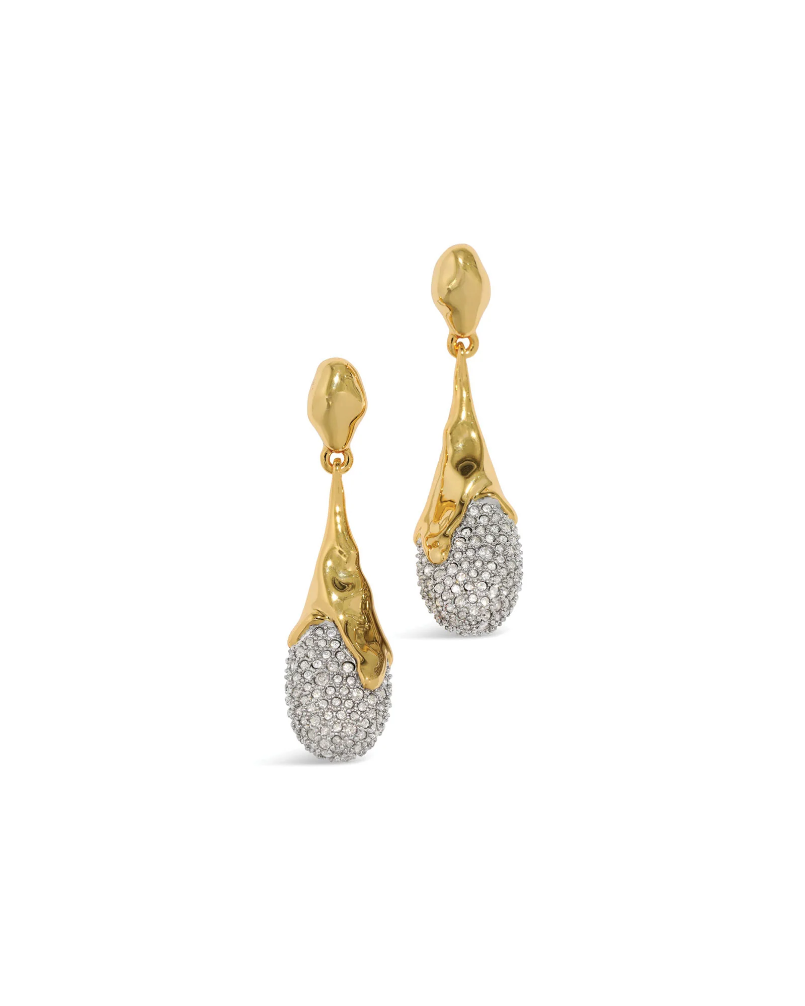 Solanales Crystal Teardrop Earrings