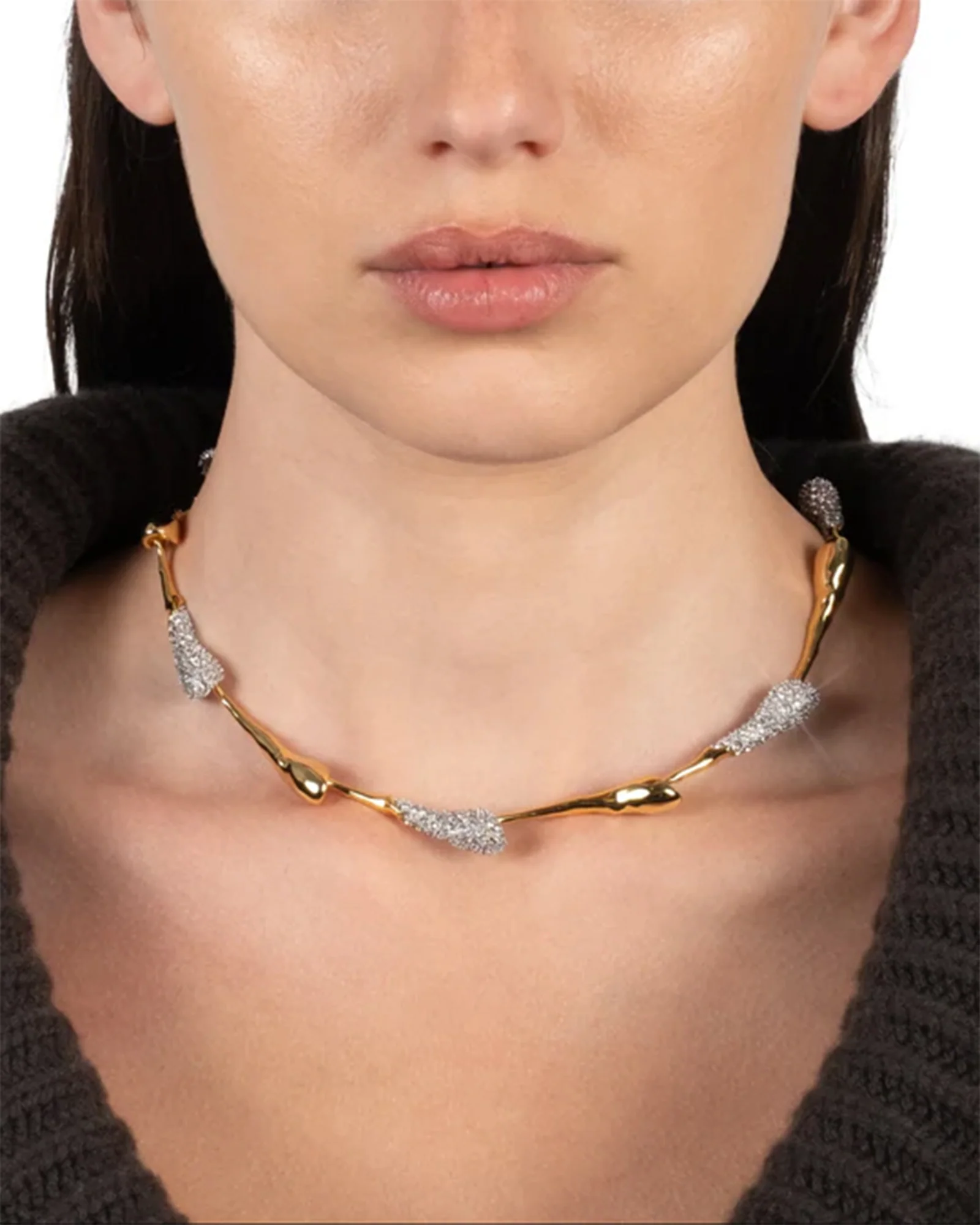 Solanales Crystal Teardrop Riviera Necklace - Image 2