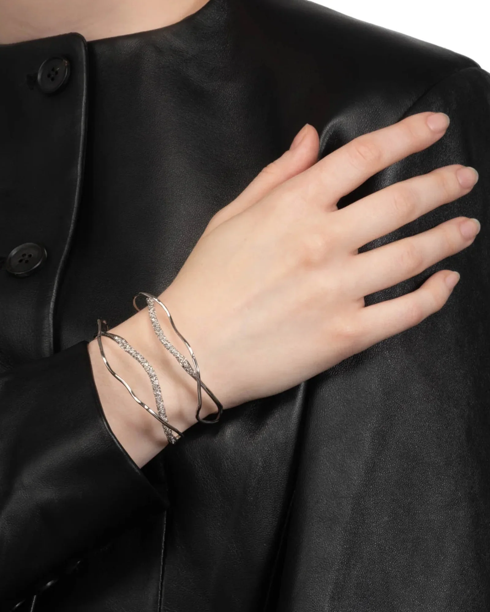 Solanales Crystal Cuff Bracelet - Image 2