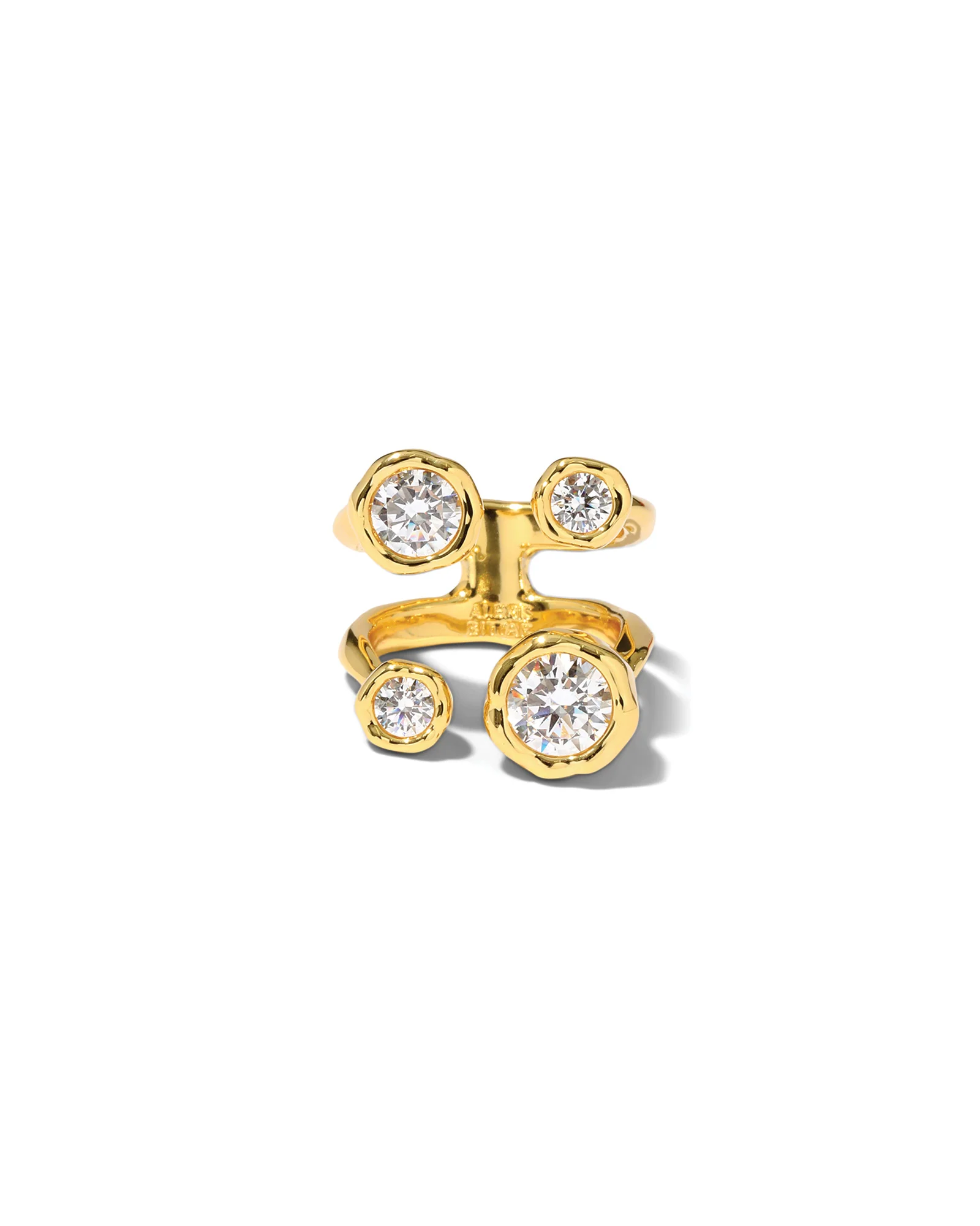 Asterales Gold Open CZ Ring - Image 3