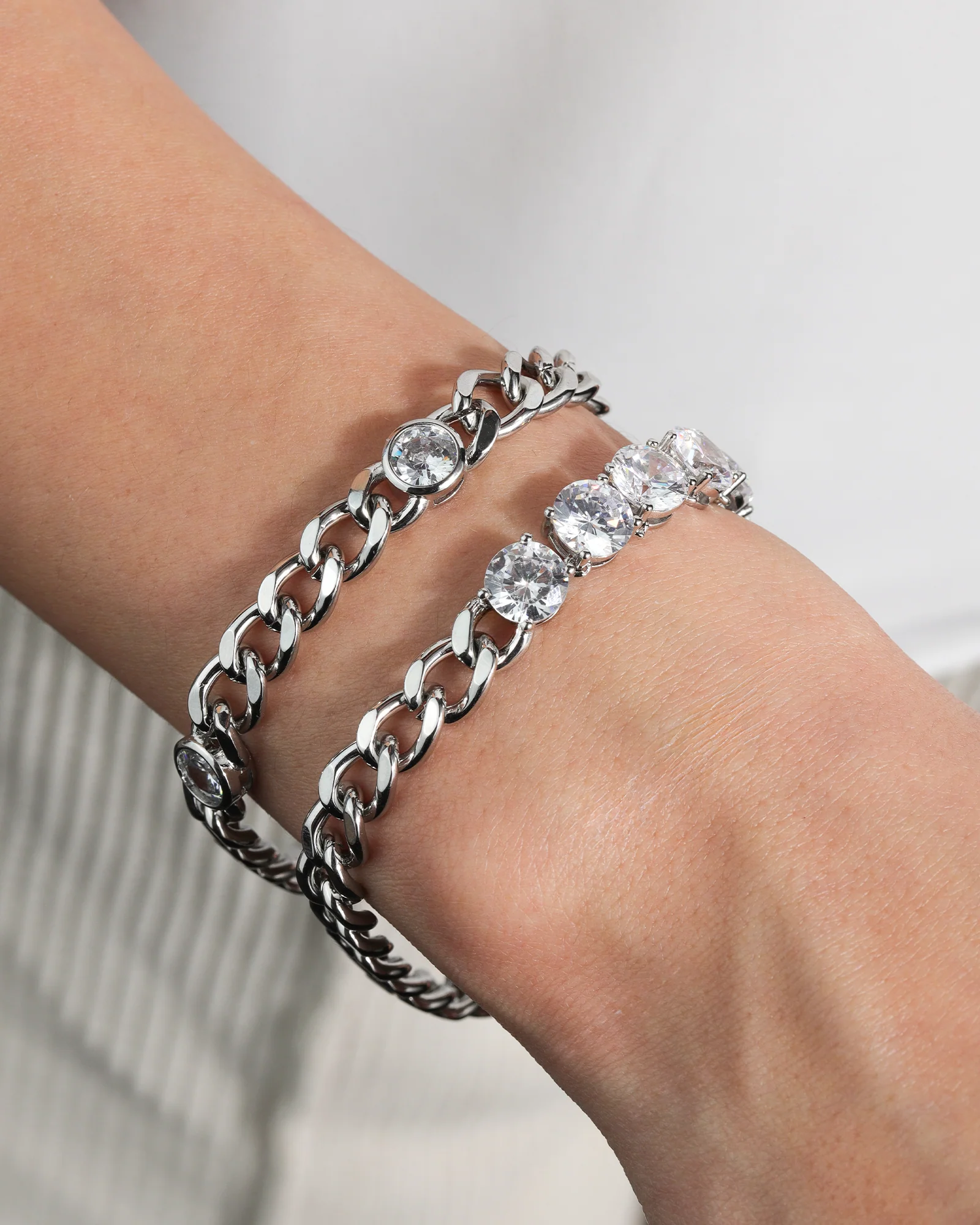 Cuban Link 3 CZ Bracelet | 7mm - Image 2
