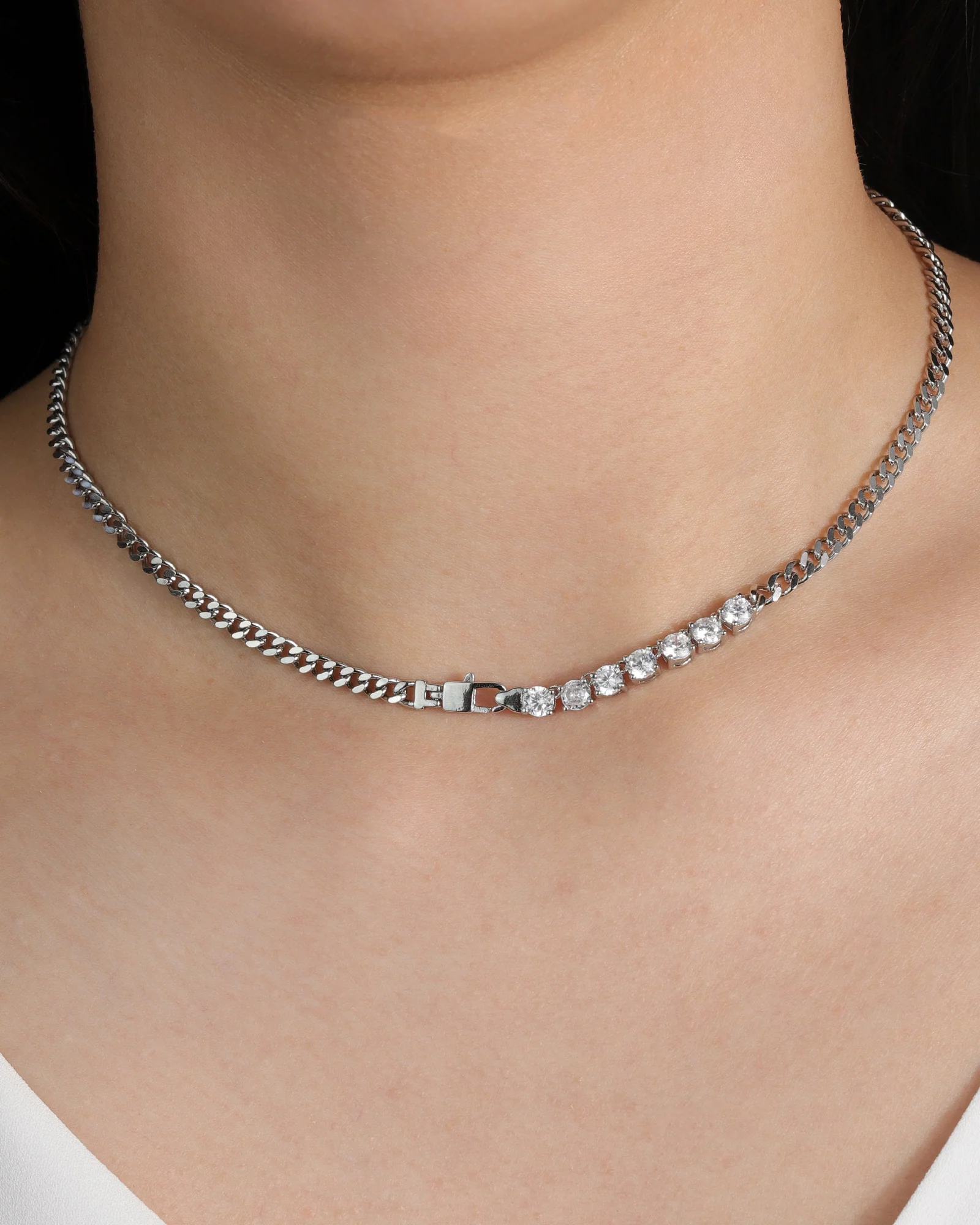 Cuban Link 7 CZ Necklace | 4mm - Image 2