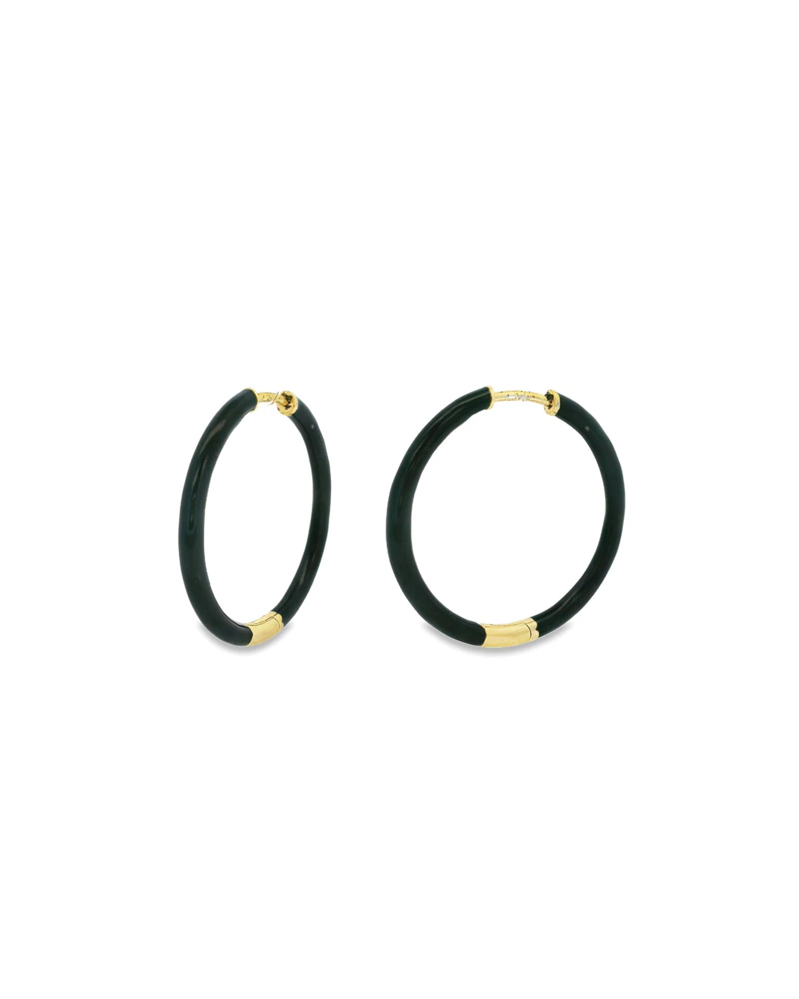 Enamel Hinge Hoops | 38mm