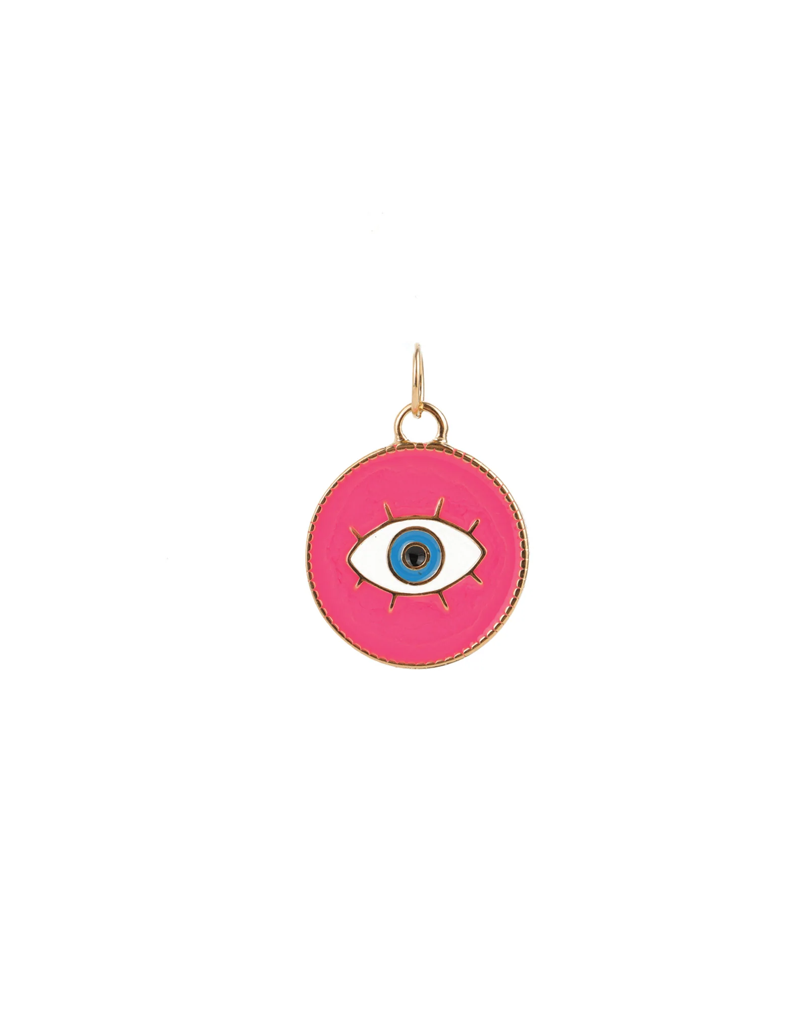 Evil Eye Round Enamel Charm