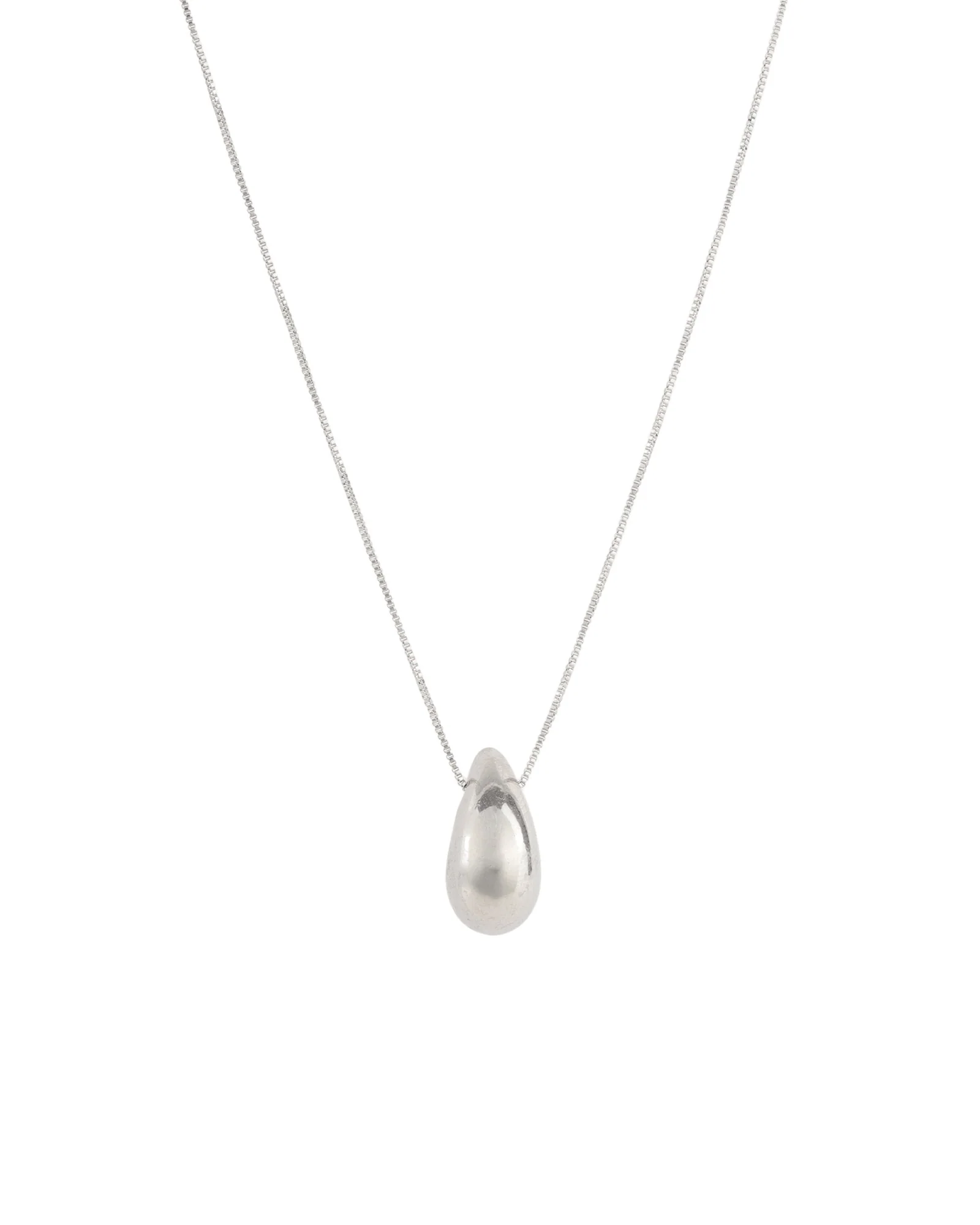 Medium Teardrop Box Chain Necklace