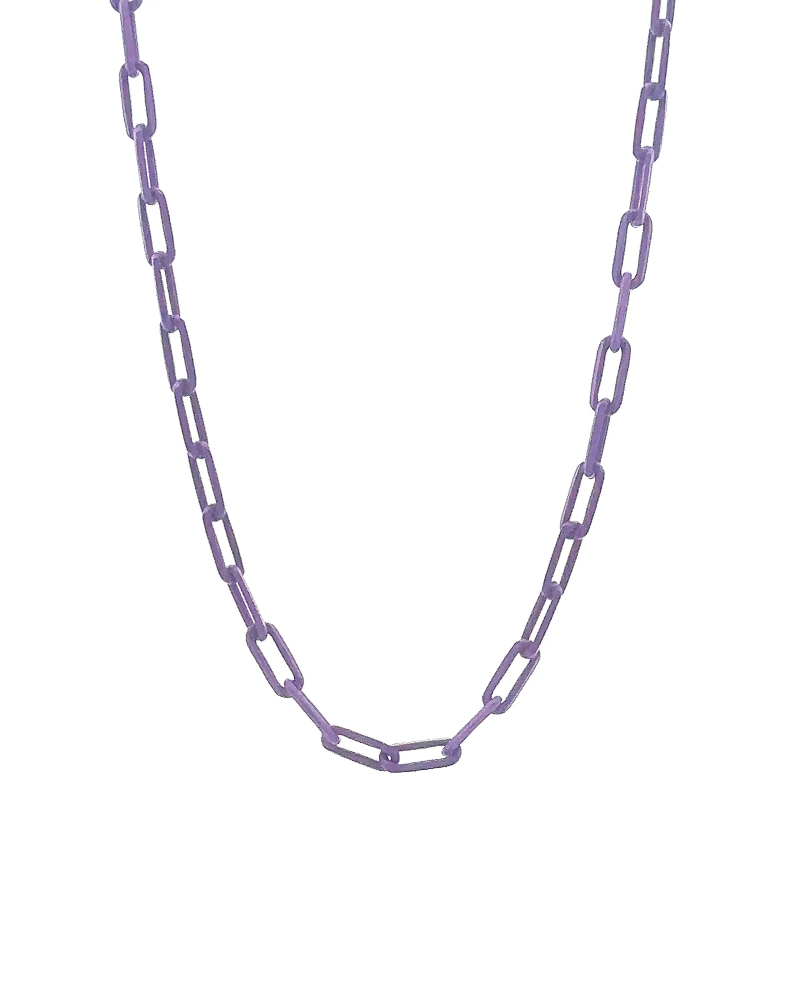 Paperclip Enamel Necklace