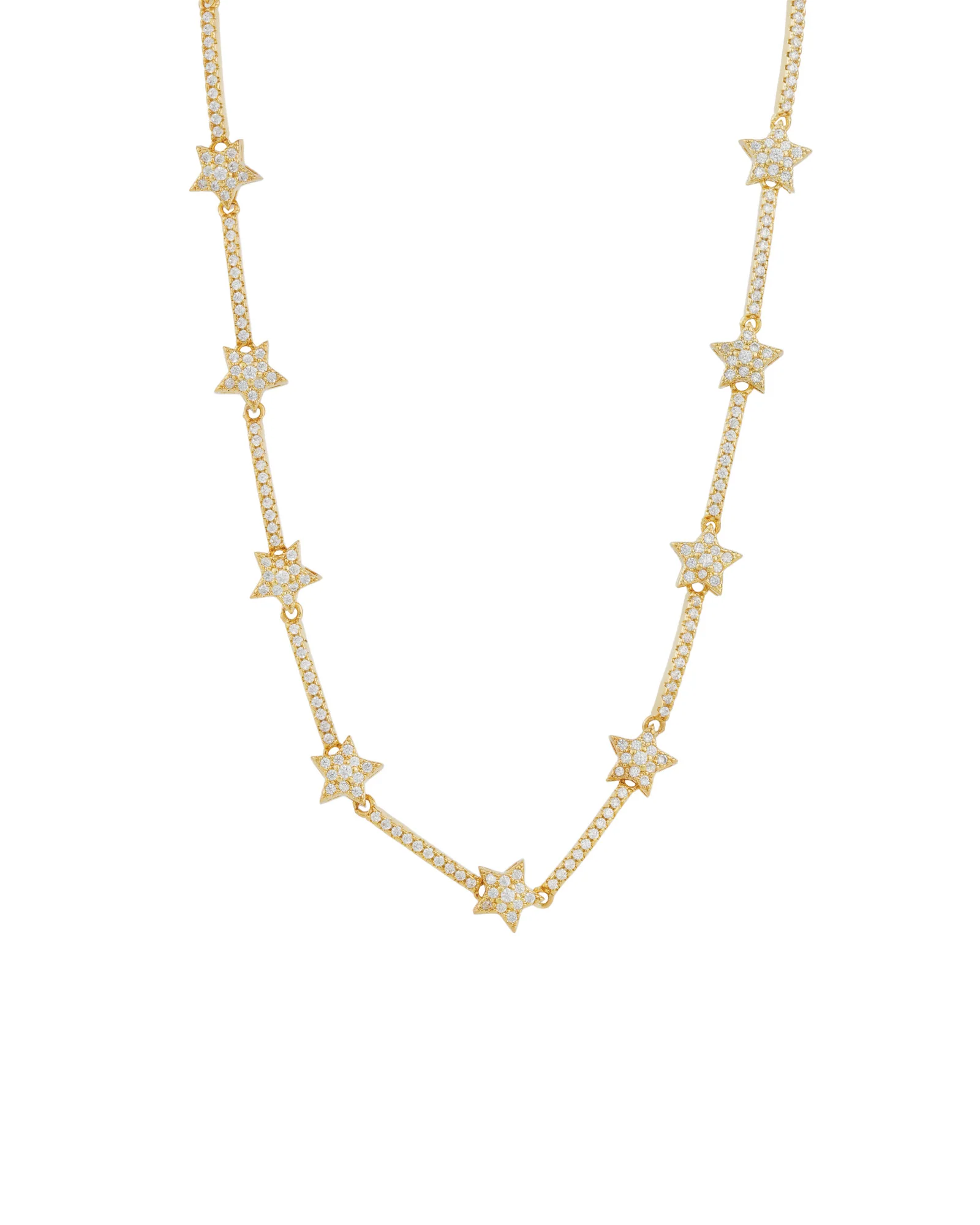 Star Pavé CZ Necklace