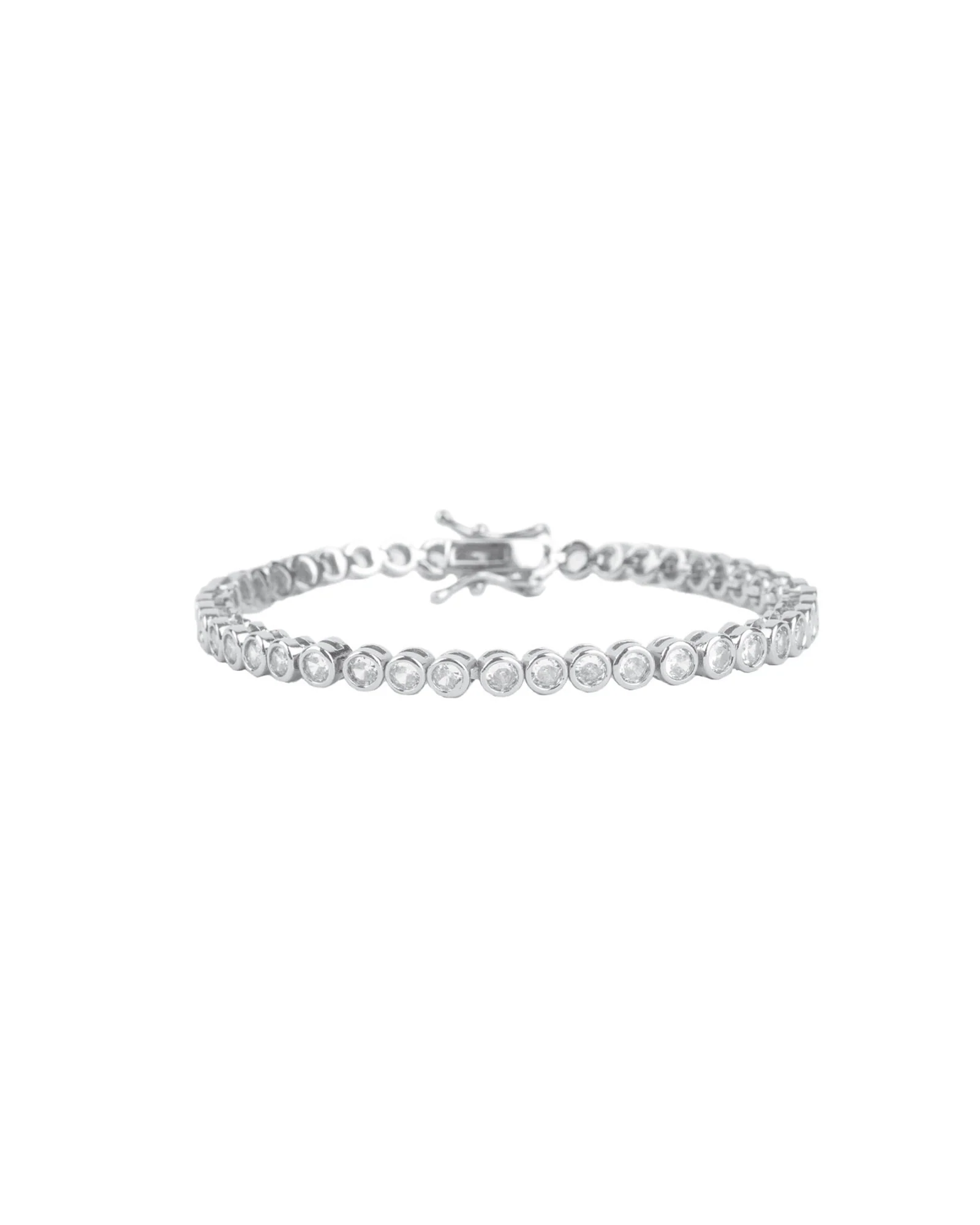 Tennis Bezel CZ Bracelet | 4mm