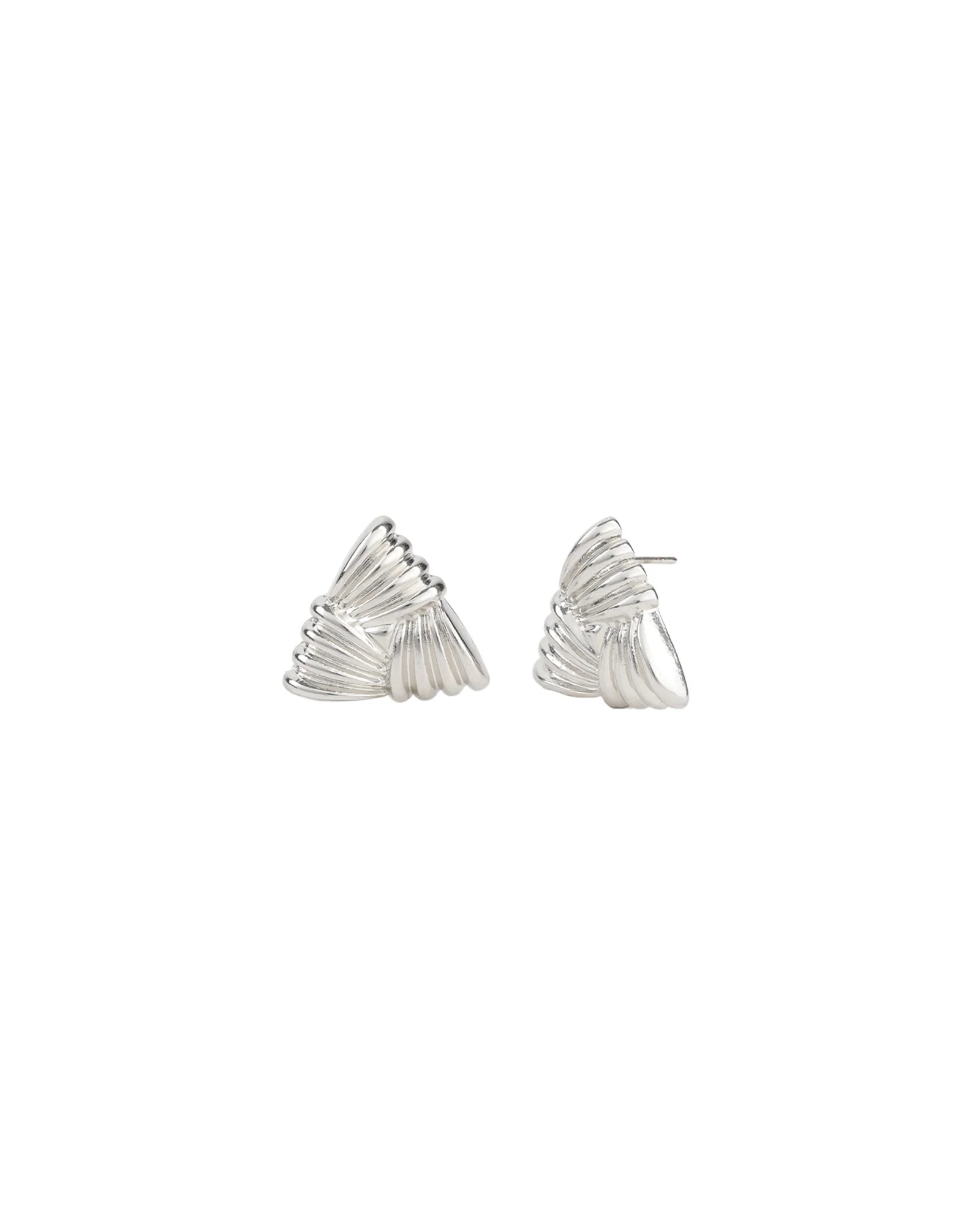 Woven Triangle Studs