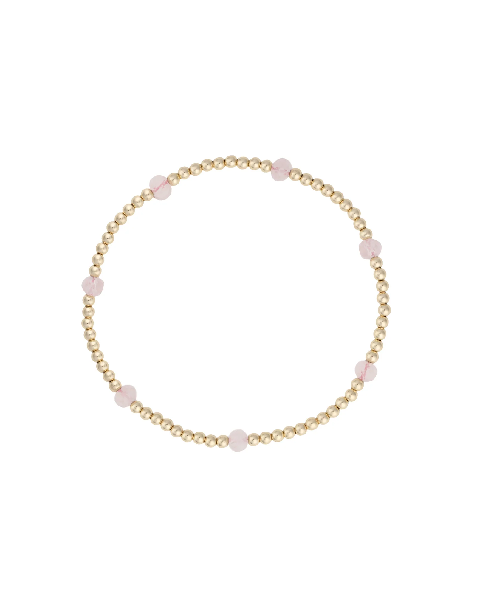 Beaded 7 Stone Bracelet | 2.5mm