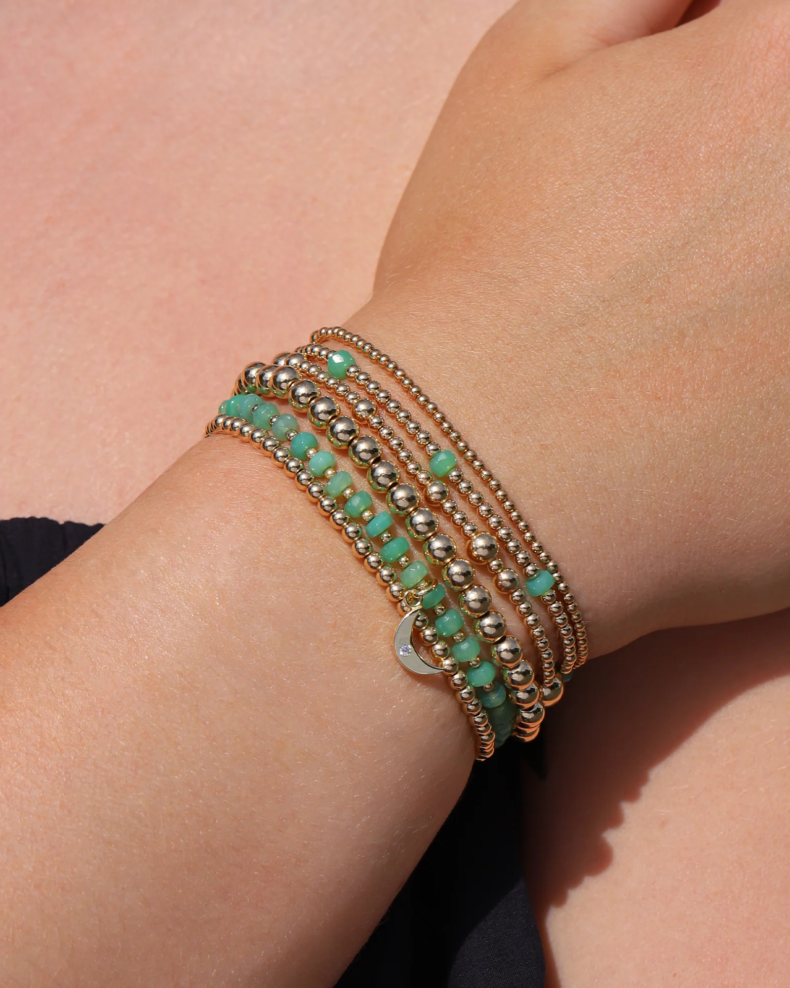 Beaded 7 Stone Bracelet - Image 2