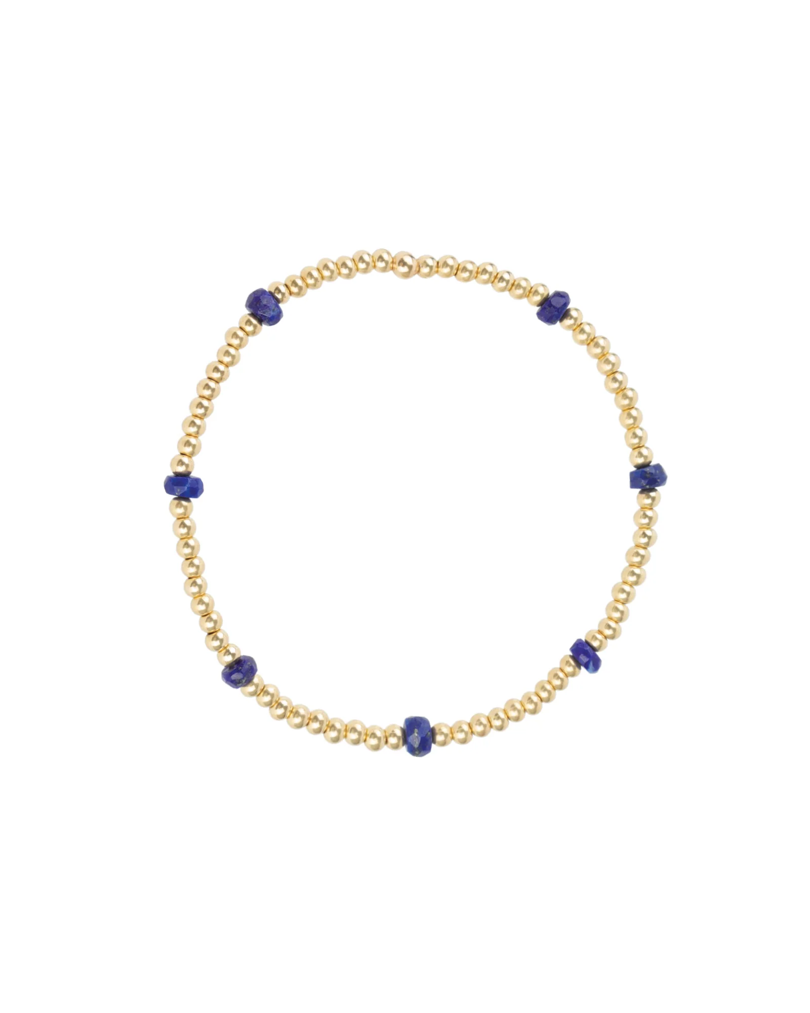 Beaded 7 Stone Bracelet | 2.5mm