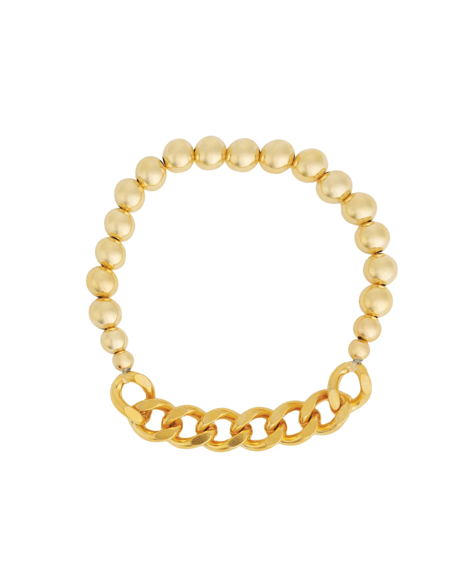 Beaded & Chain Bracelet | 6mm