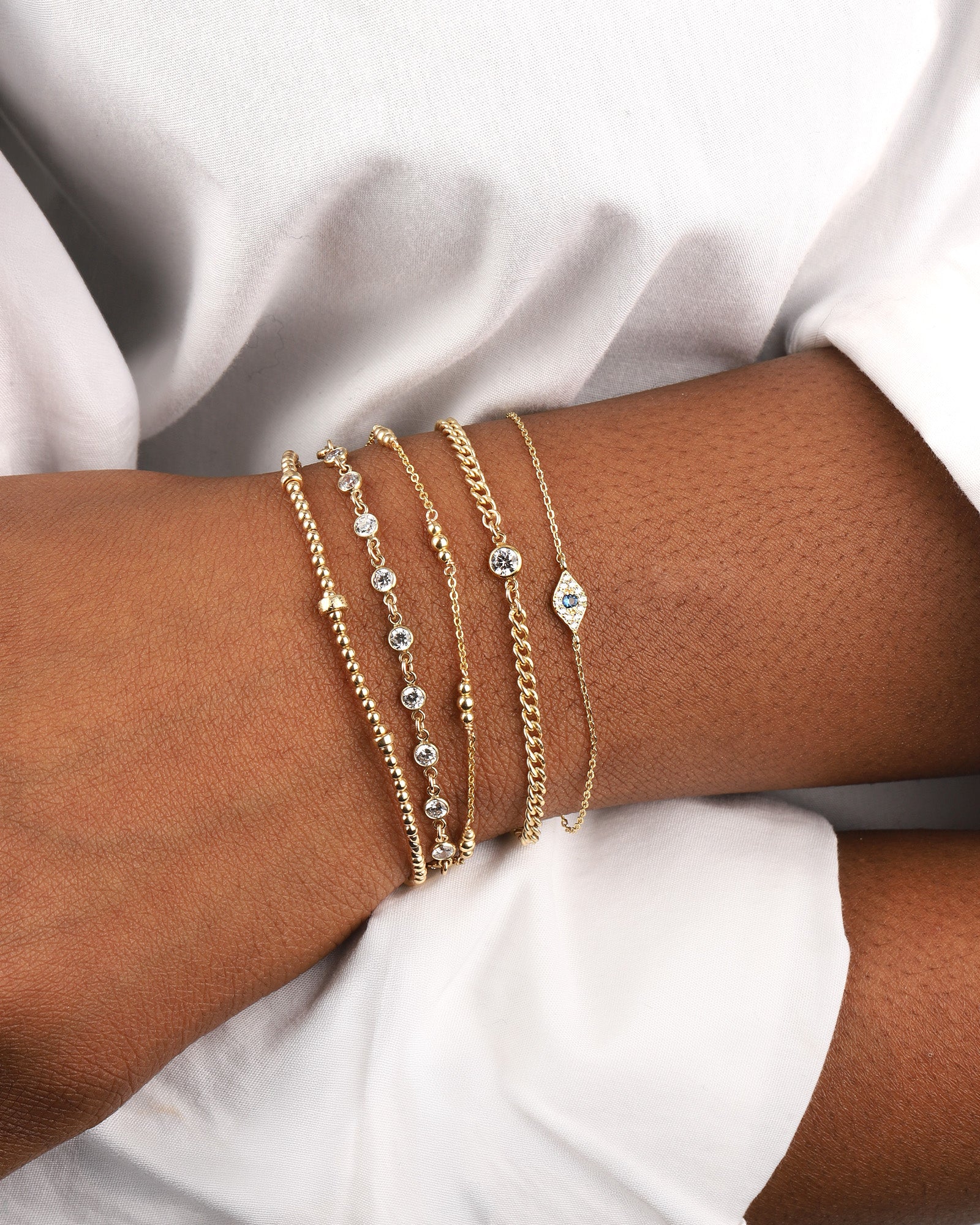 Mix Beaded Bracelet | 2mm - Image 2