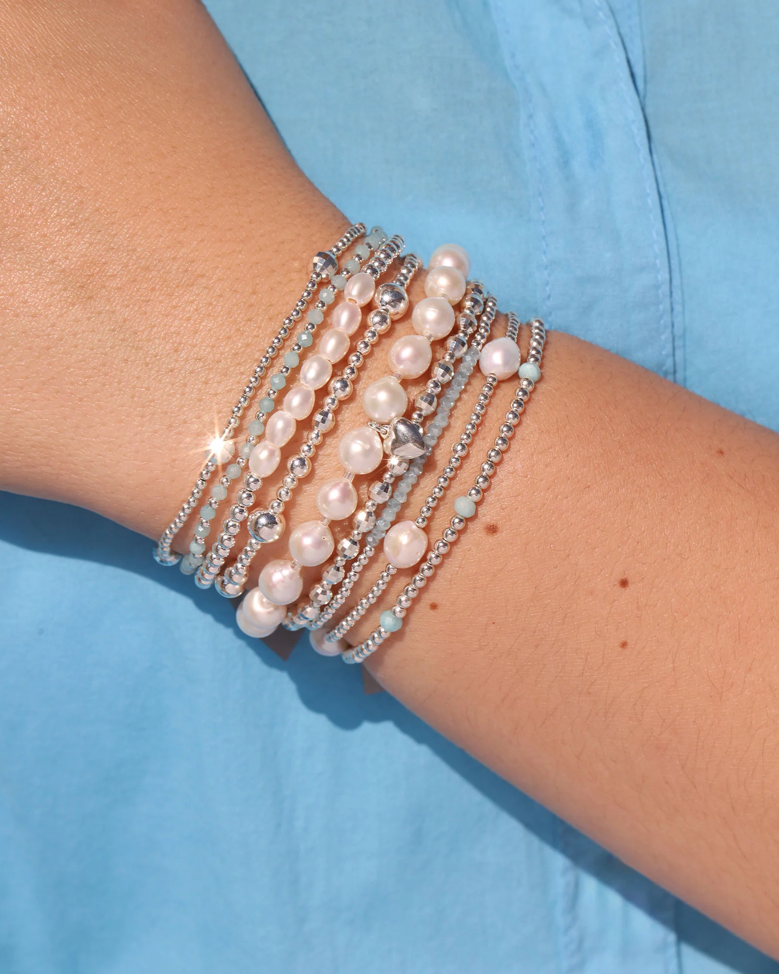 Mixed Beaded Bracelet | 2.5-6mm - Image 2