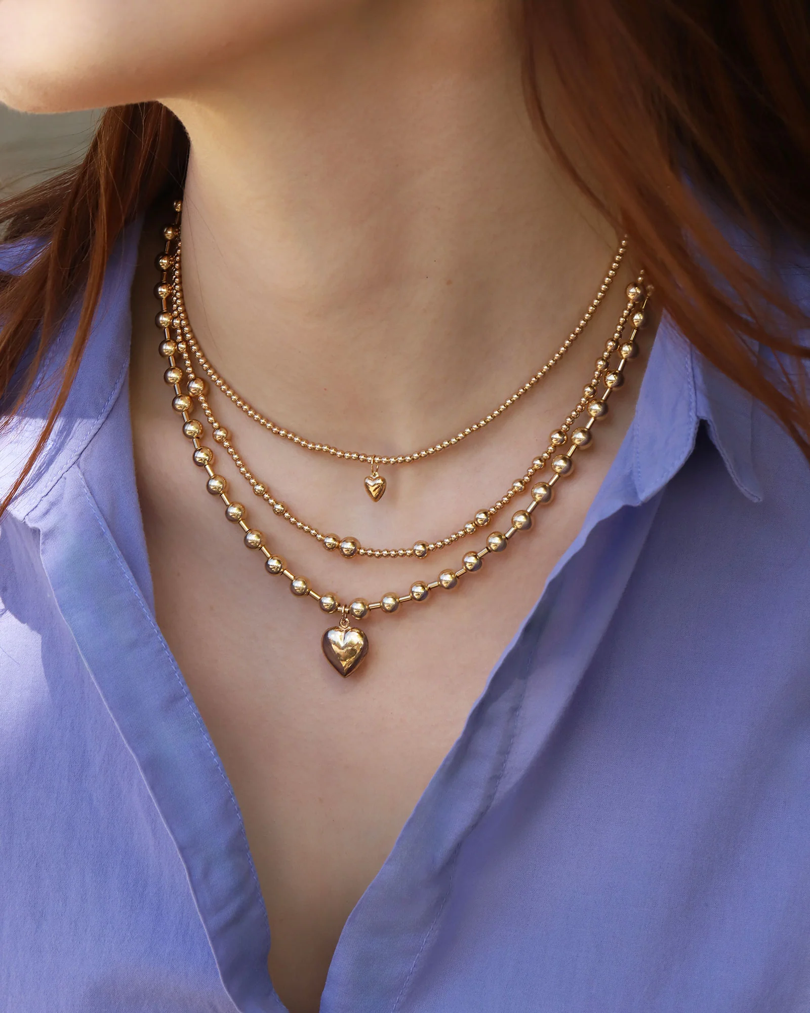Mixed Beaded Necklace | 2.5mm - Image 2