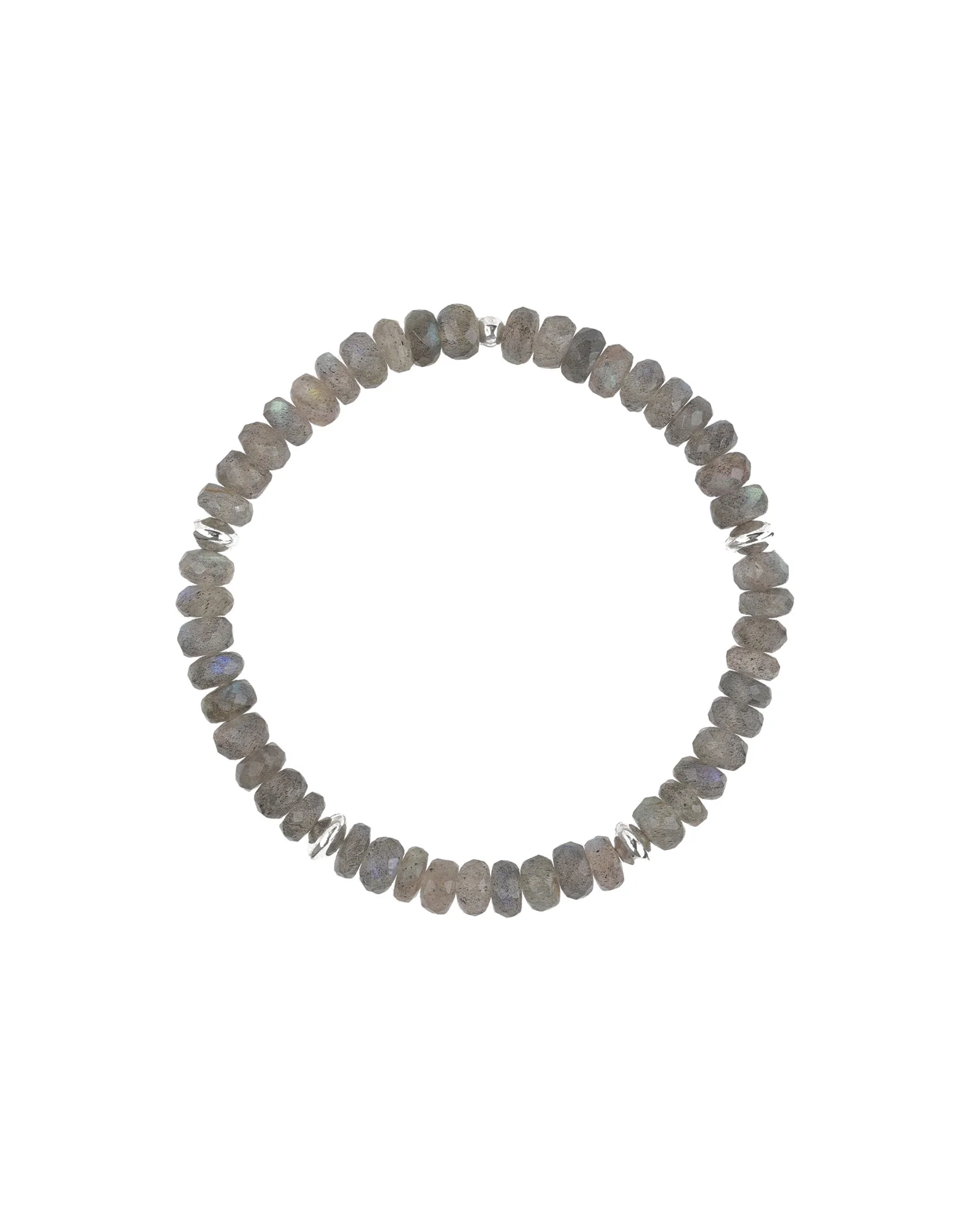 Stone Saucer Beaded Bracelet | 6mm
