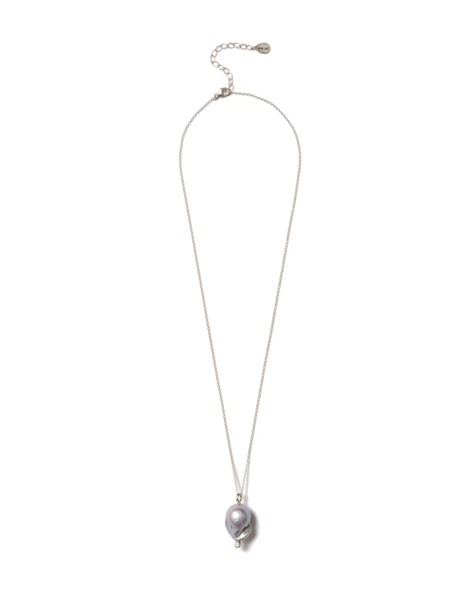 Baroque Pearl & Diamond Necklace - Image 3