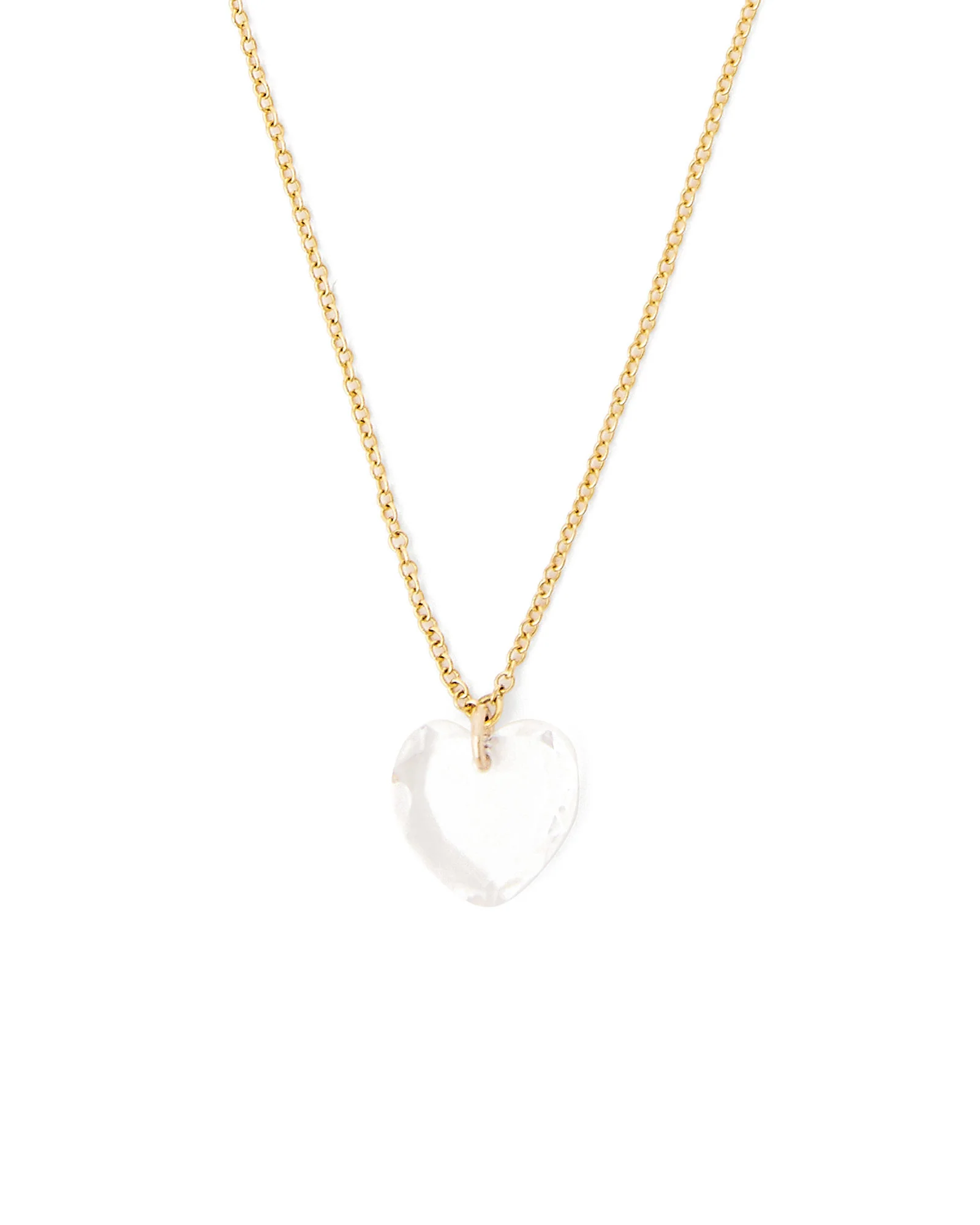 Crystal Heart Chain Necklace