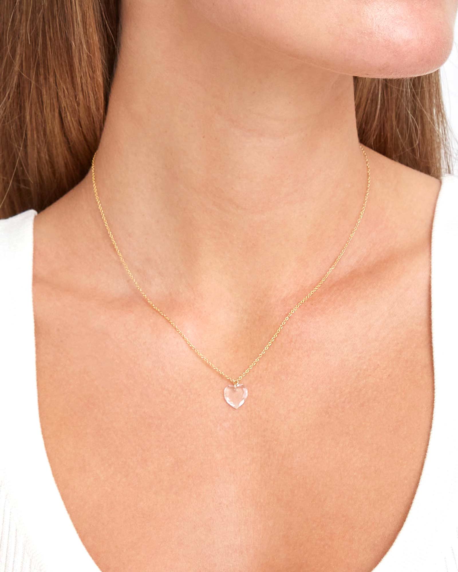 Crystal Heart Chain Necklace - Image 2