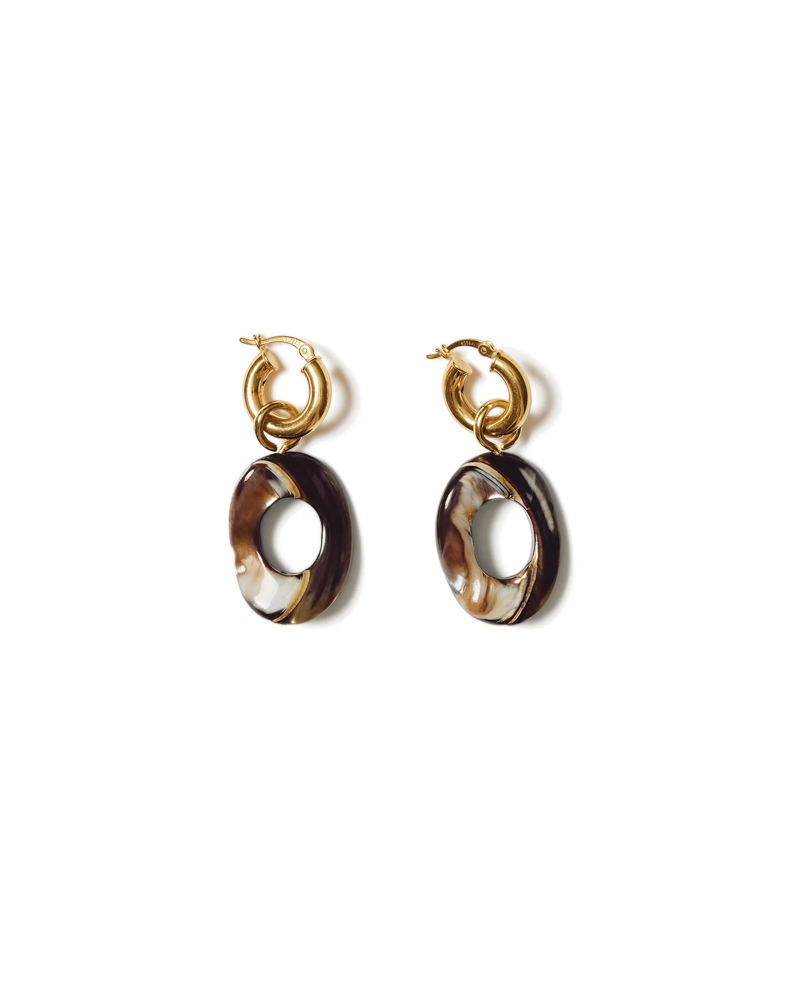 Oleander Hoop Earrings