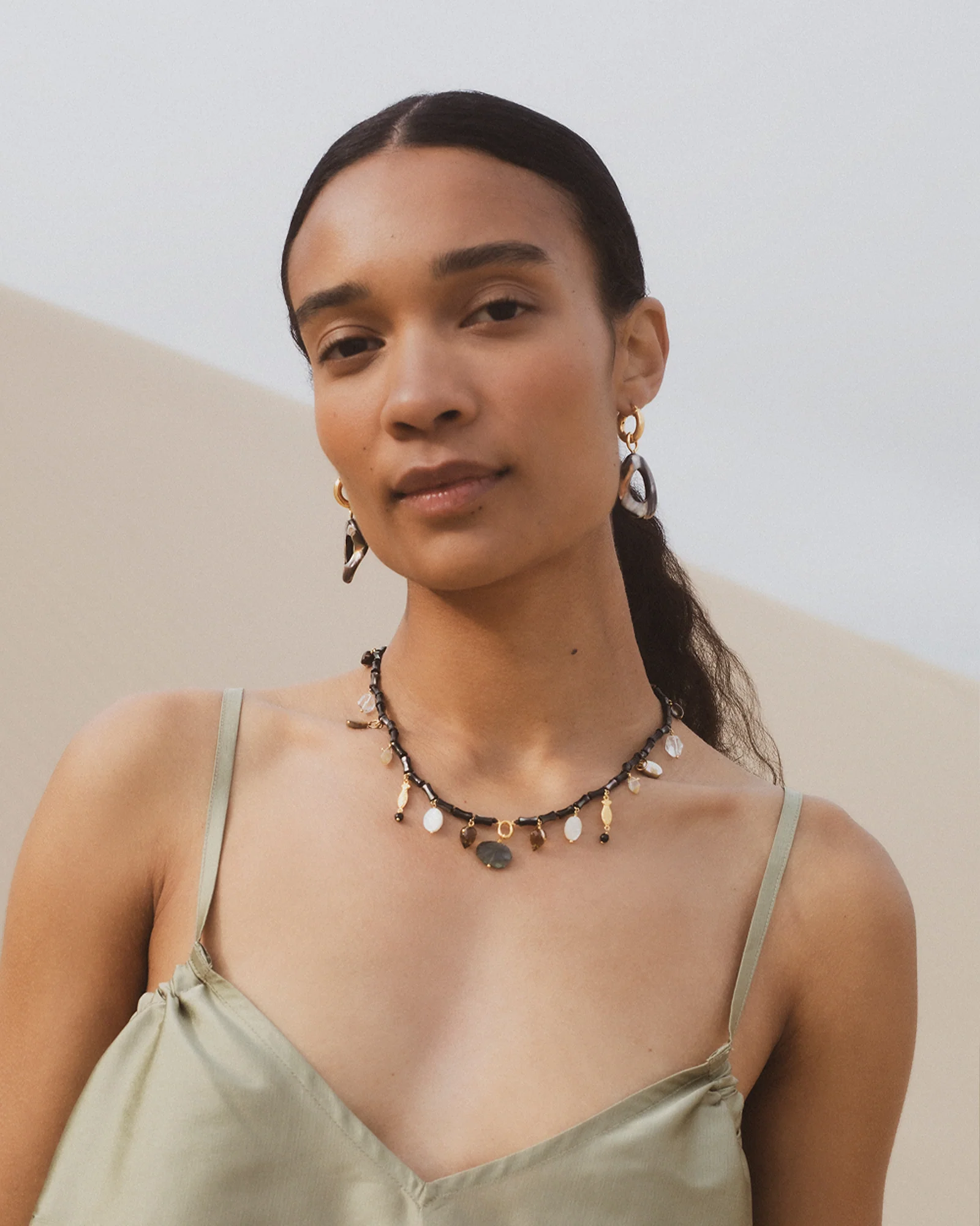 Oleander Hoop Earrings - Image 2