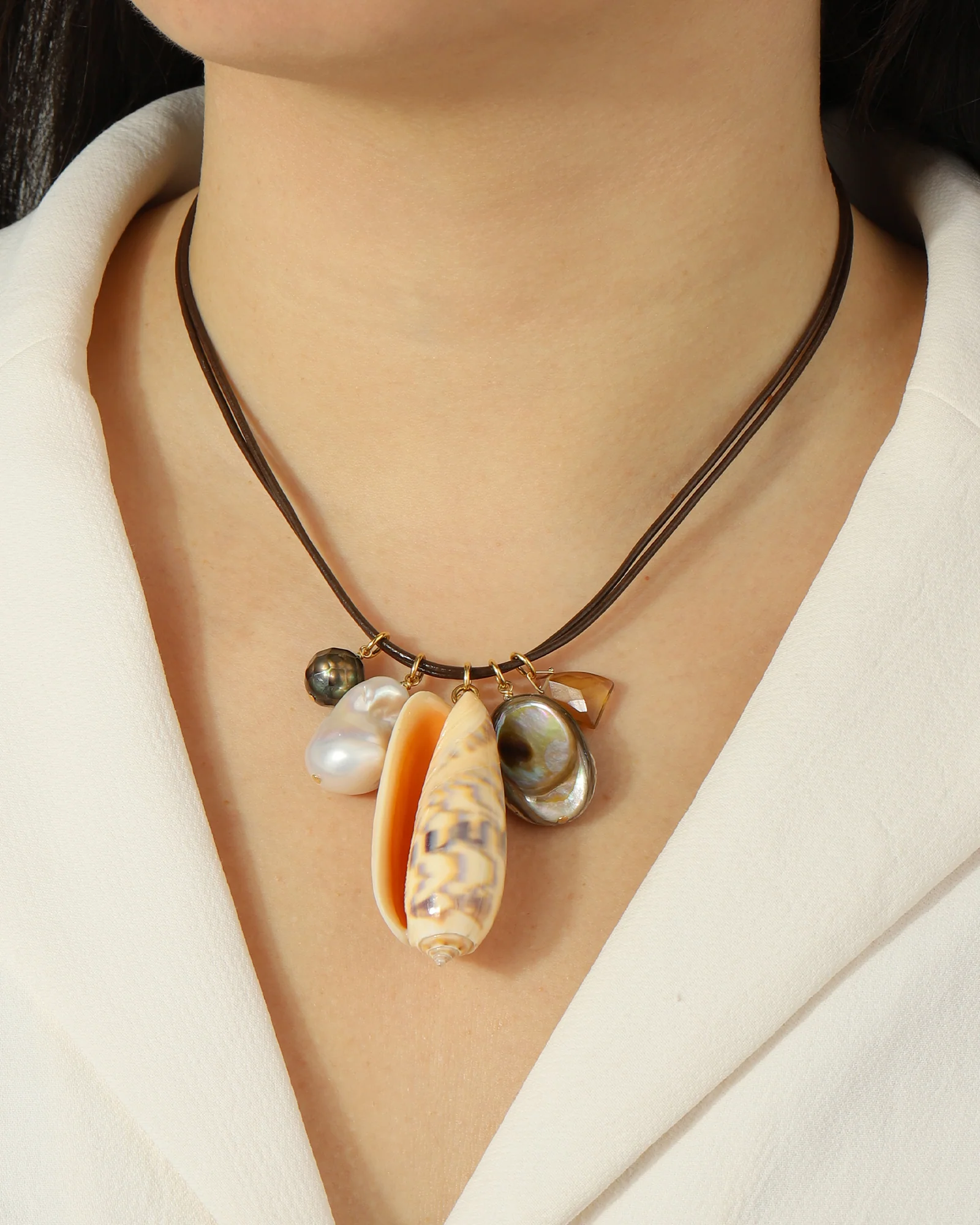 Double Strand Charm Necklace - Image 2
