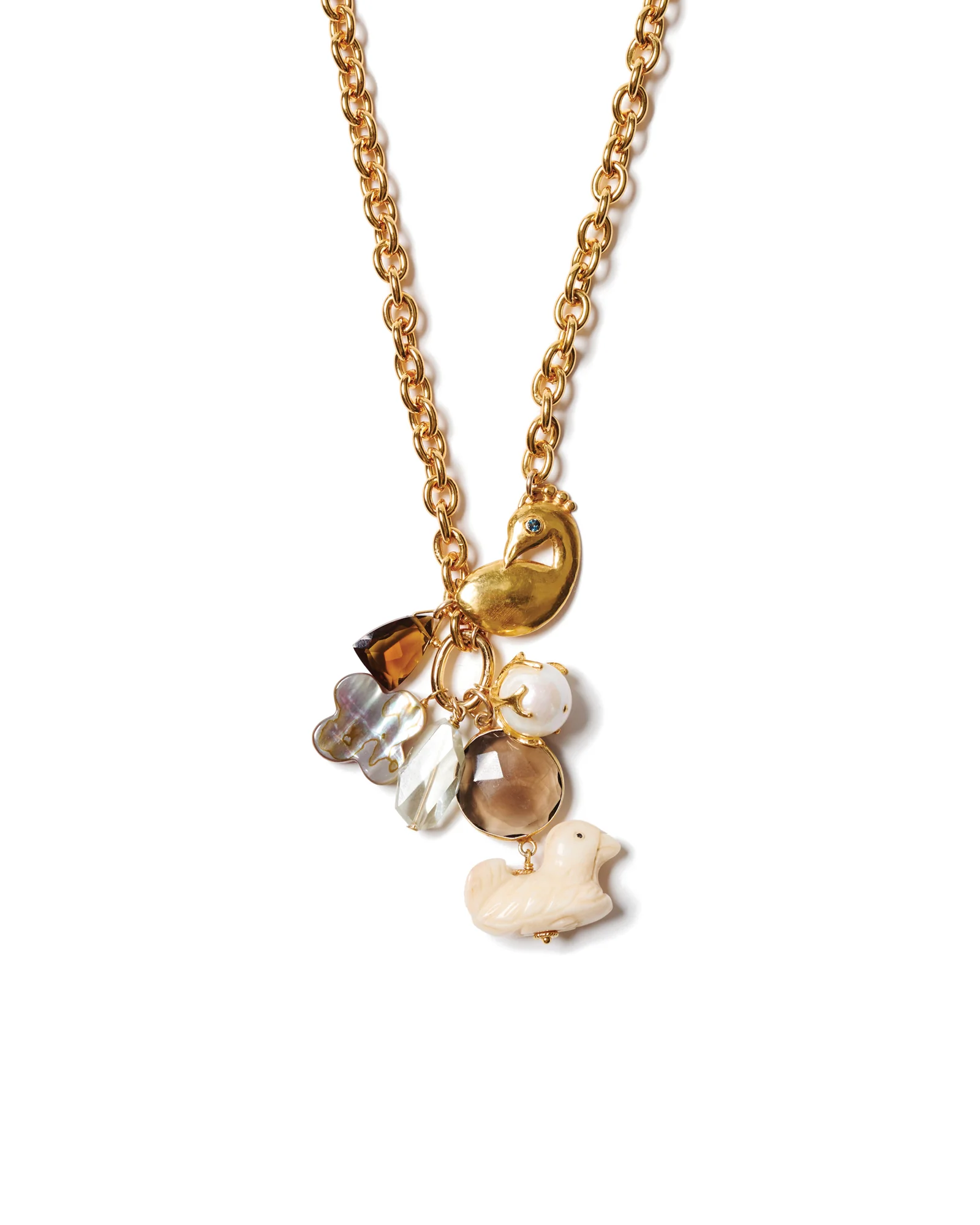 Peacock Charm Necklace