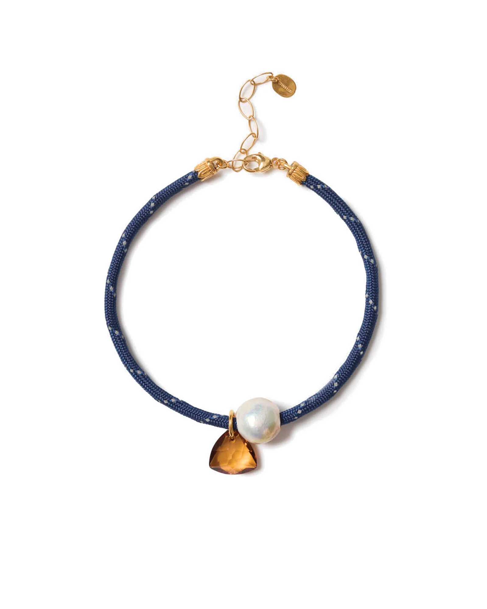 Pearl Crystal Cord Anklet