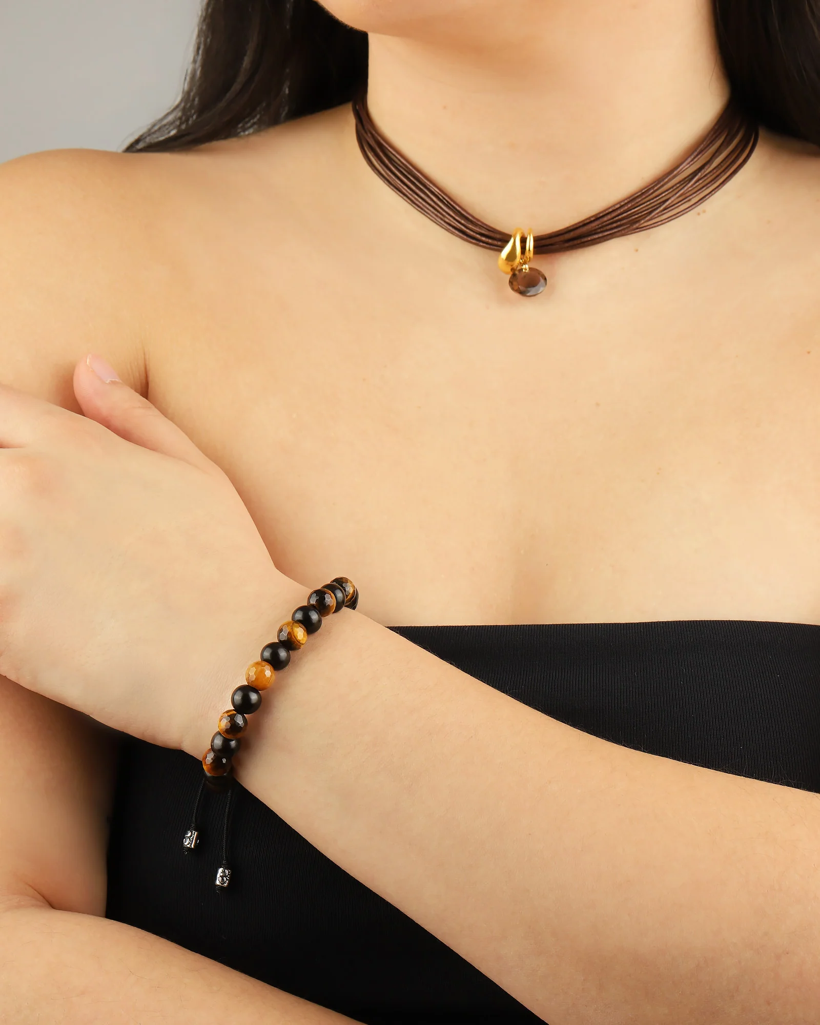Beaded Tiger's Eye Bracelet - Image 2