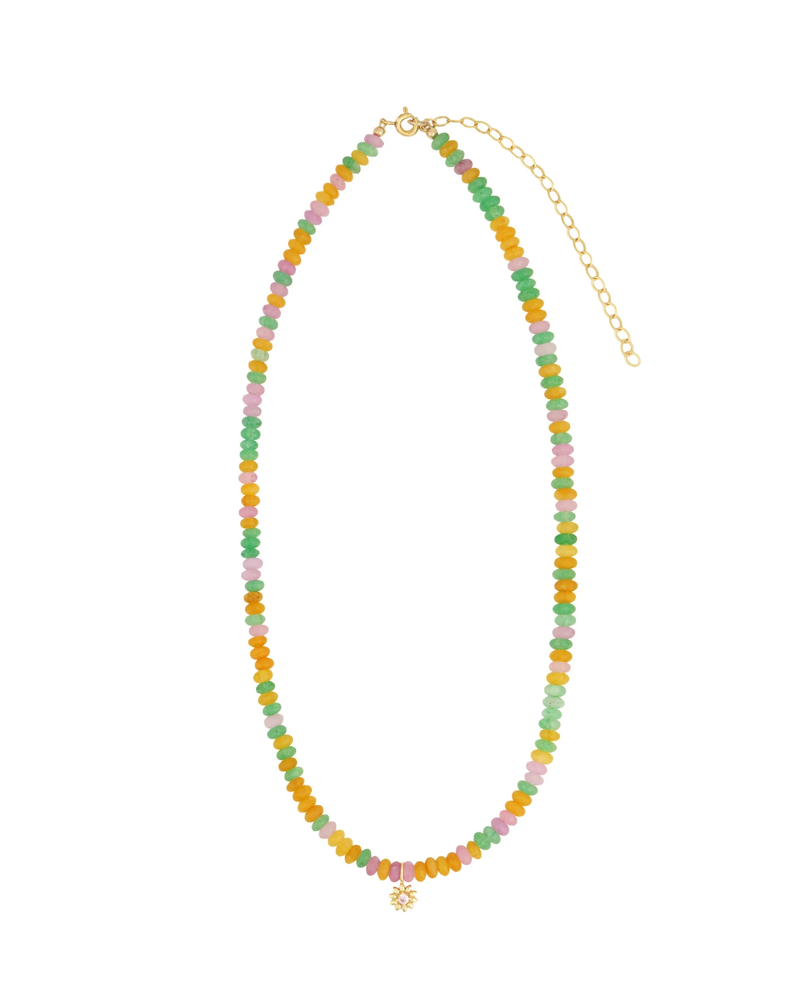 Daisy Charm Beaded Necklace - Image 3