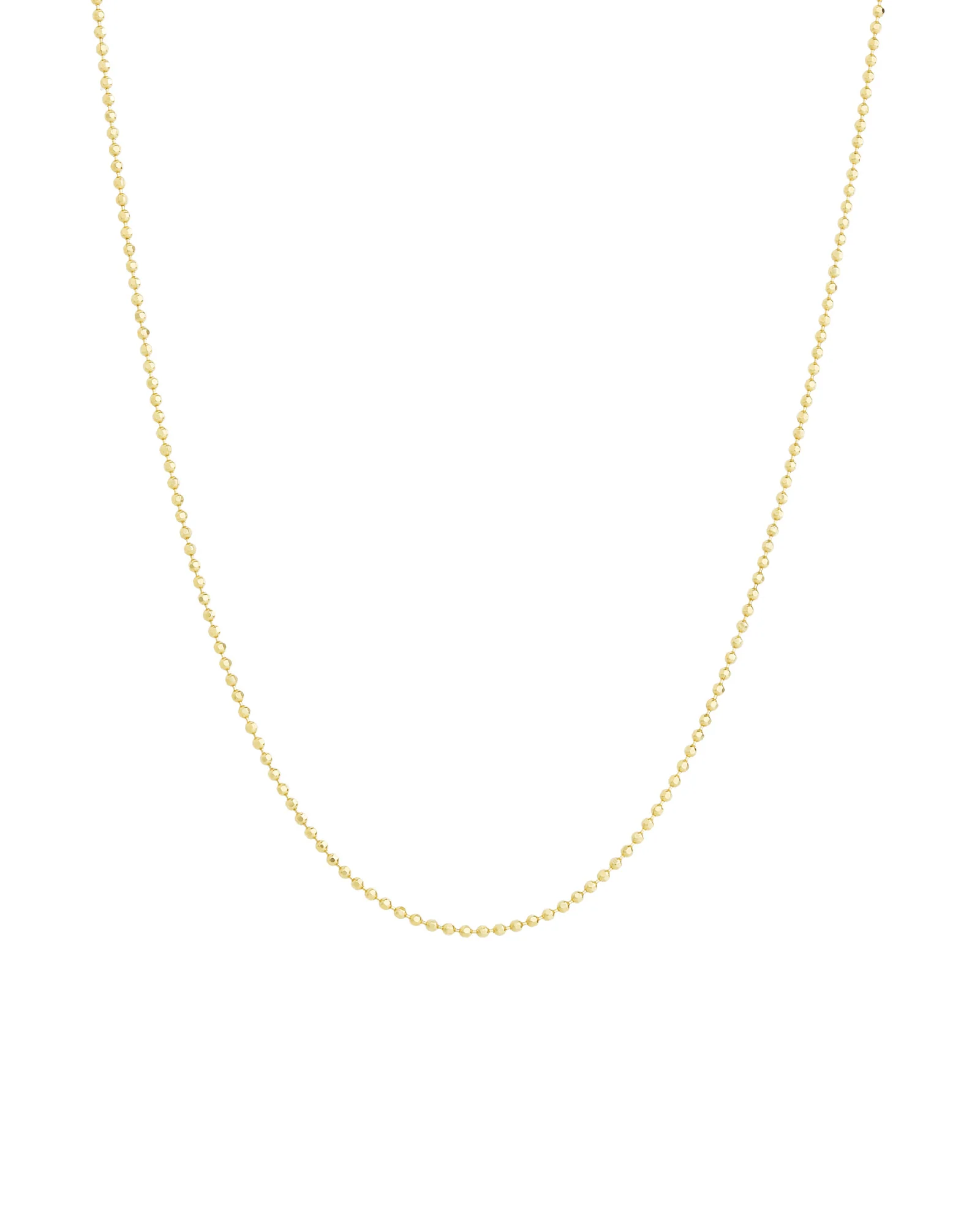 Diamond Cut Ball Chain Necklace